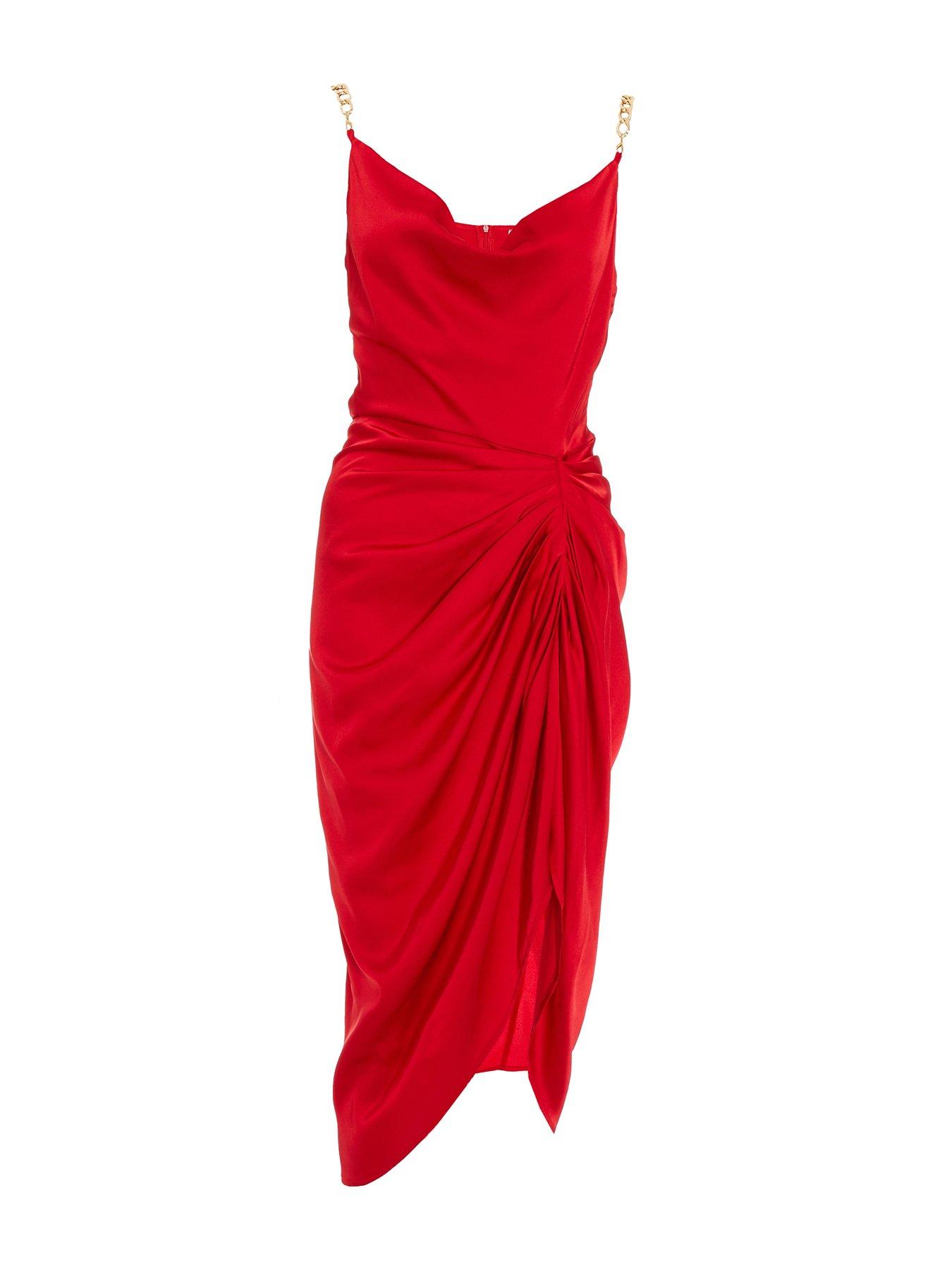 Quiz cowl neck dress sale