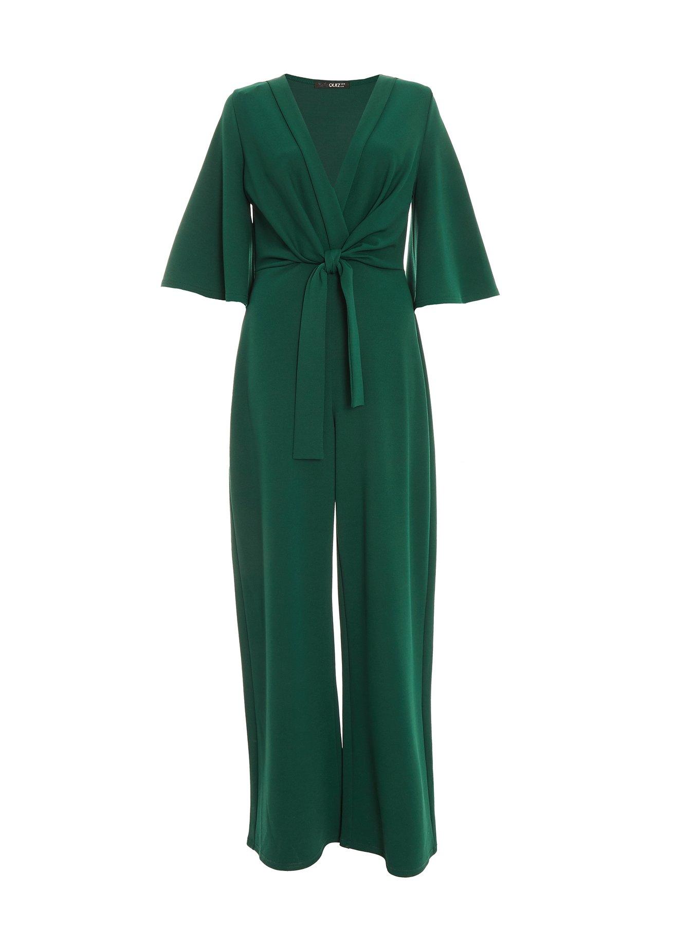 Green Printed Palazzo Jumpsuit
