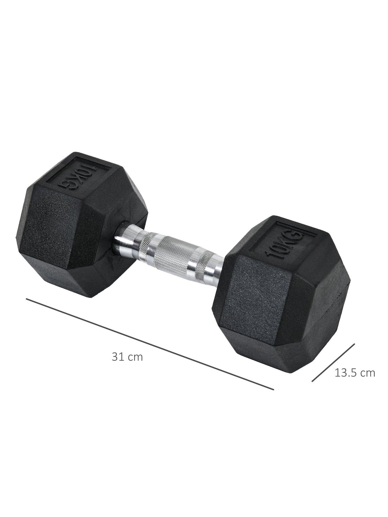 Men's health rubber online dumbbells 10kg