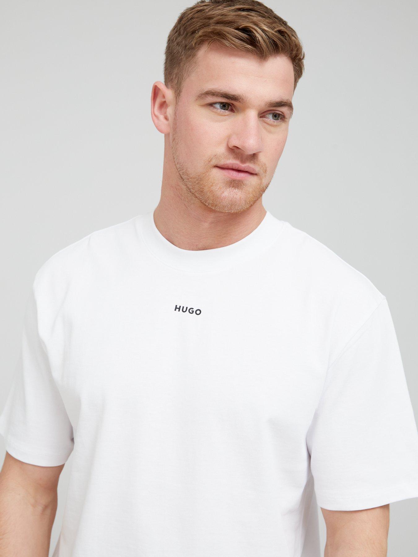 HUGO Dapolino Relaxed Fit T Shirt White