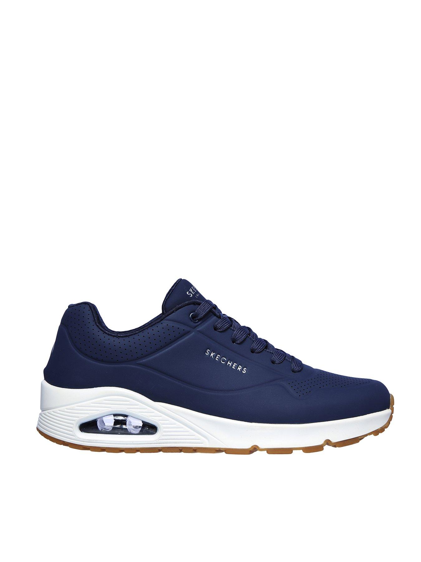 Skechers Uno Stand On Air Lace-up Durabuck Sneaker Air-cooled Memory ...