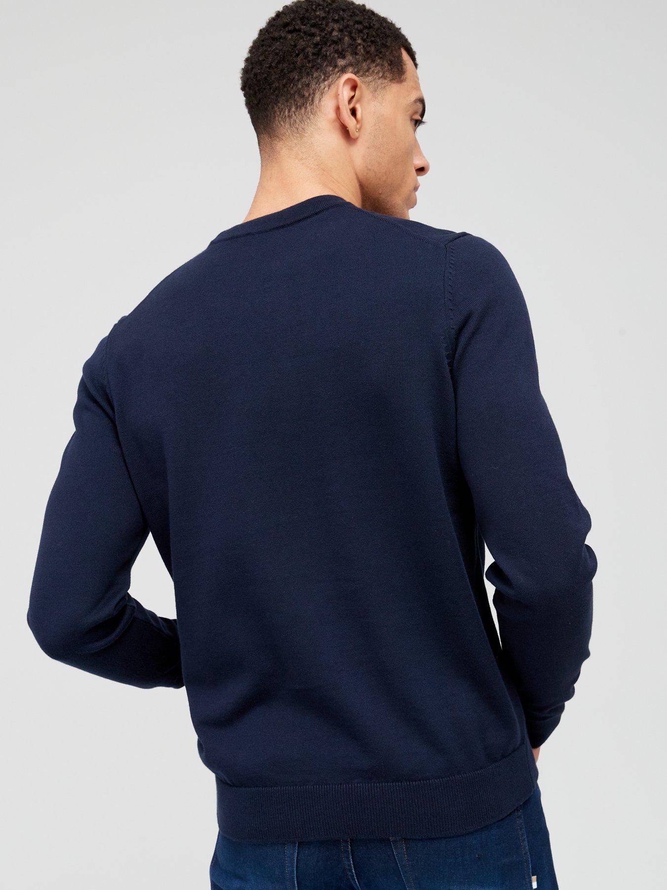 Image 2 of 4 of HUGO San Cassius-C1 Crew Neck Jumper - Navy