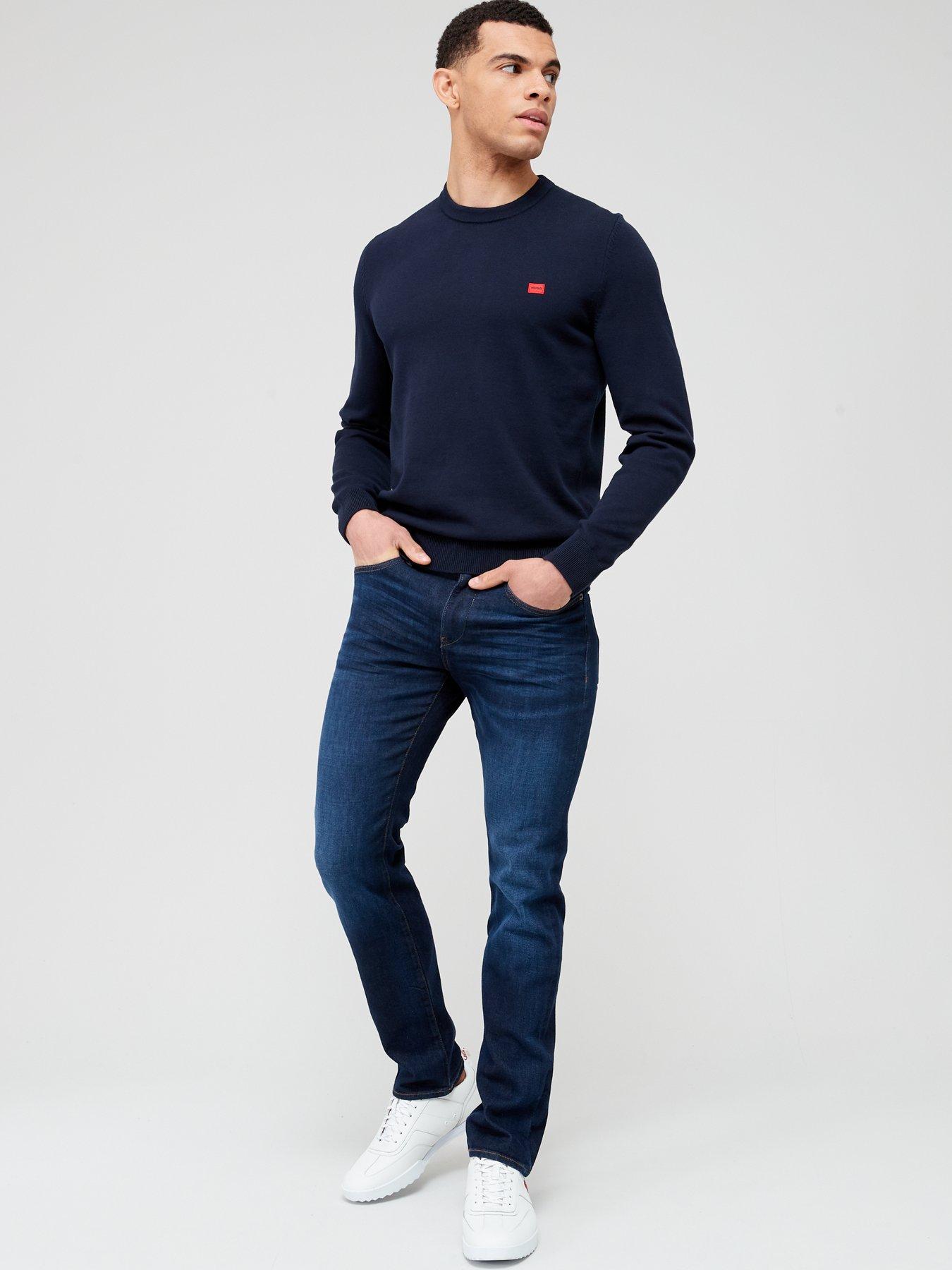 Image 3 of 4 of HUGO San Cassius-C1 Crew Neck Jumper - Navy