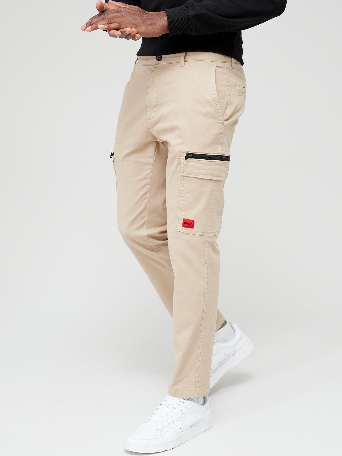 Glian231D Slim Fit Trousers - Beige