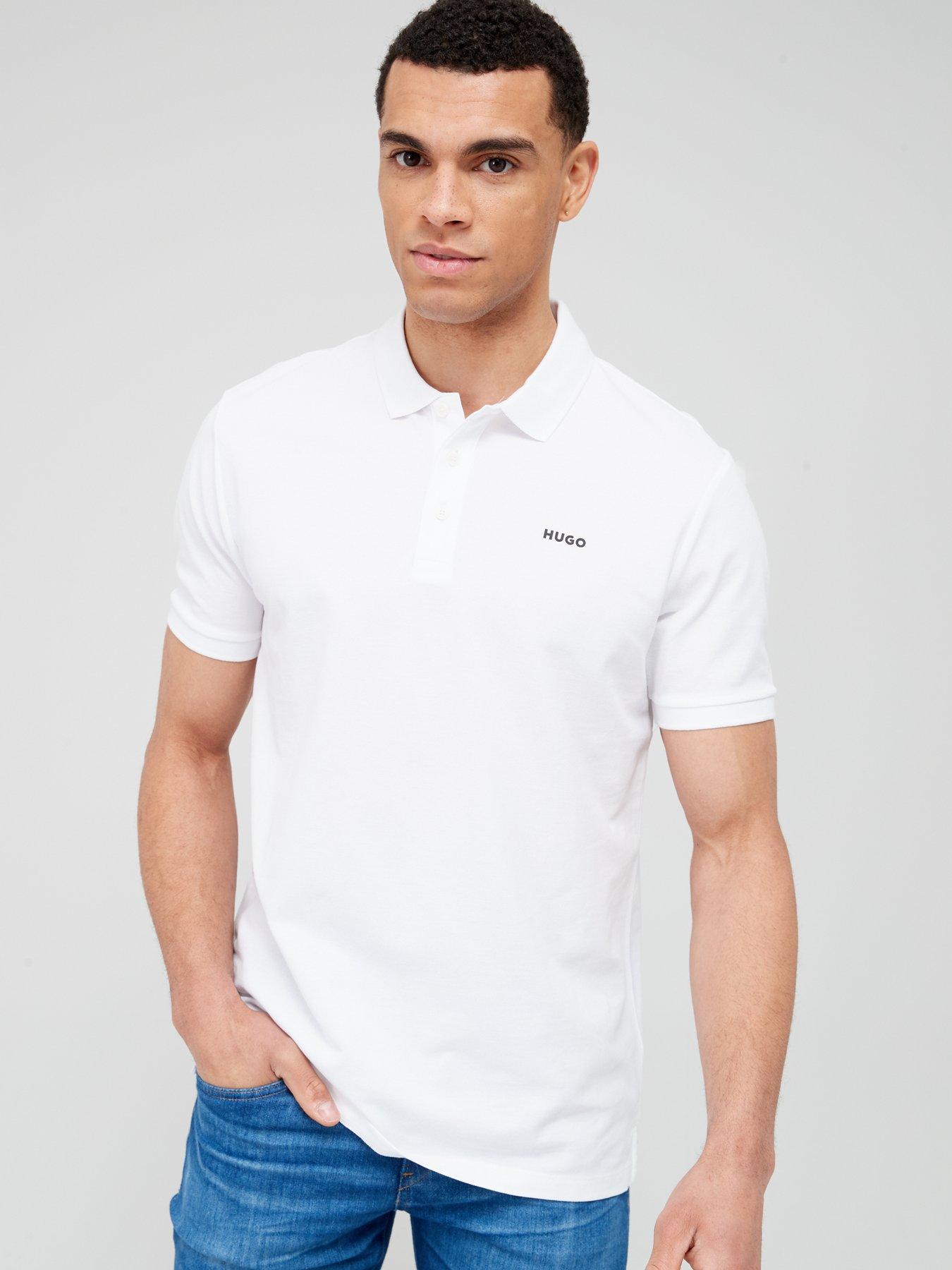 Hugo boss short store sleeve shirt white