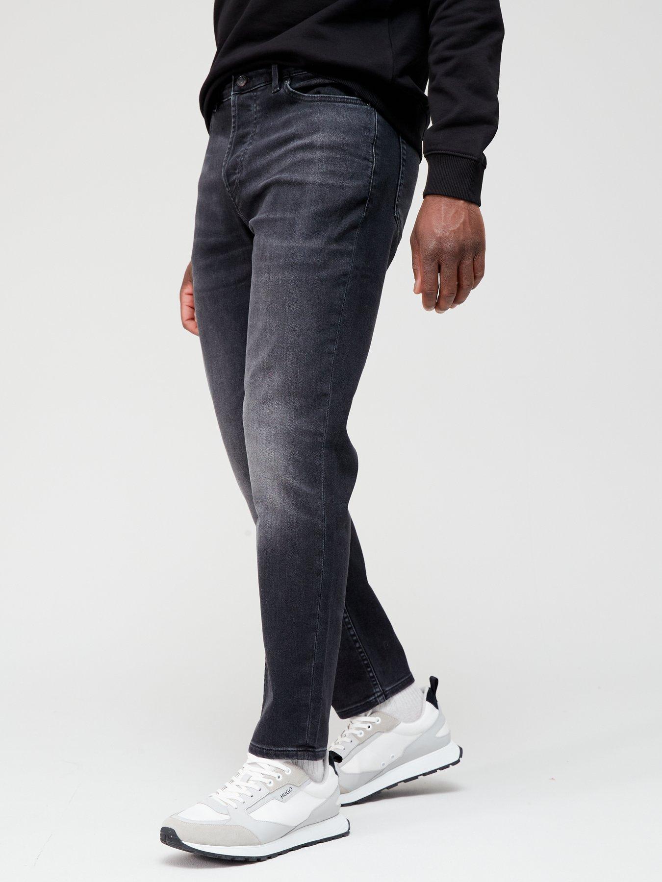 Grey tapered clearance jeans