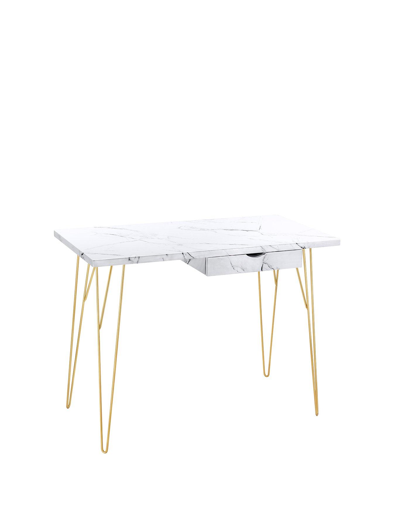 Product photograph of Lpd Furniture Fusion Desk - White from very.co.uk