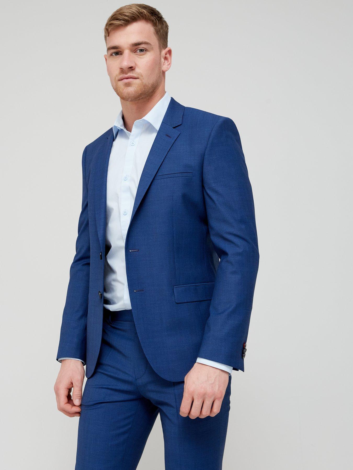 HUGO Arti232X Slim Fit Suit Jacket - Navy | very.co.uk