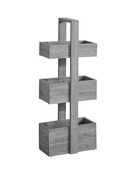 Product photograph of Lloyd Pascal Canyon Grey Bathroom Storage Caddy from very.co.uk