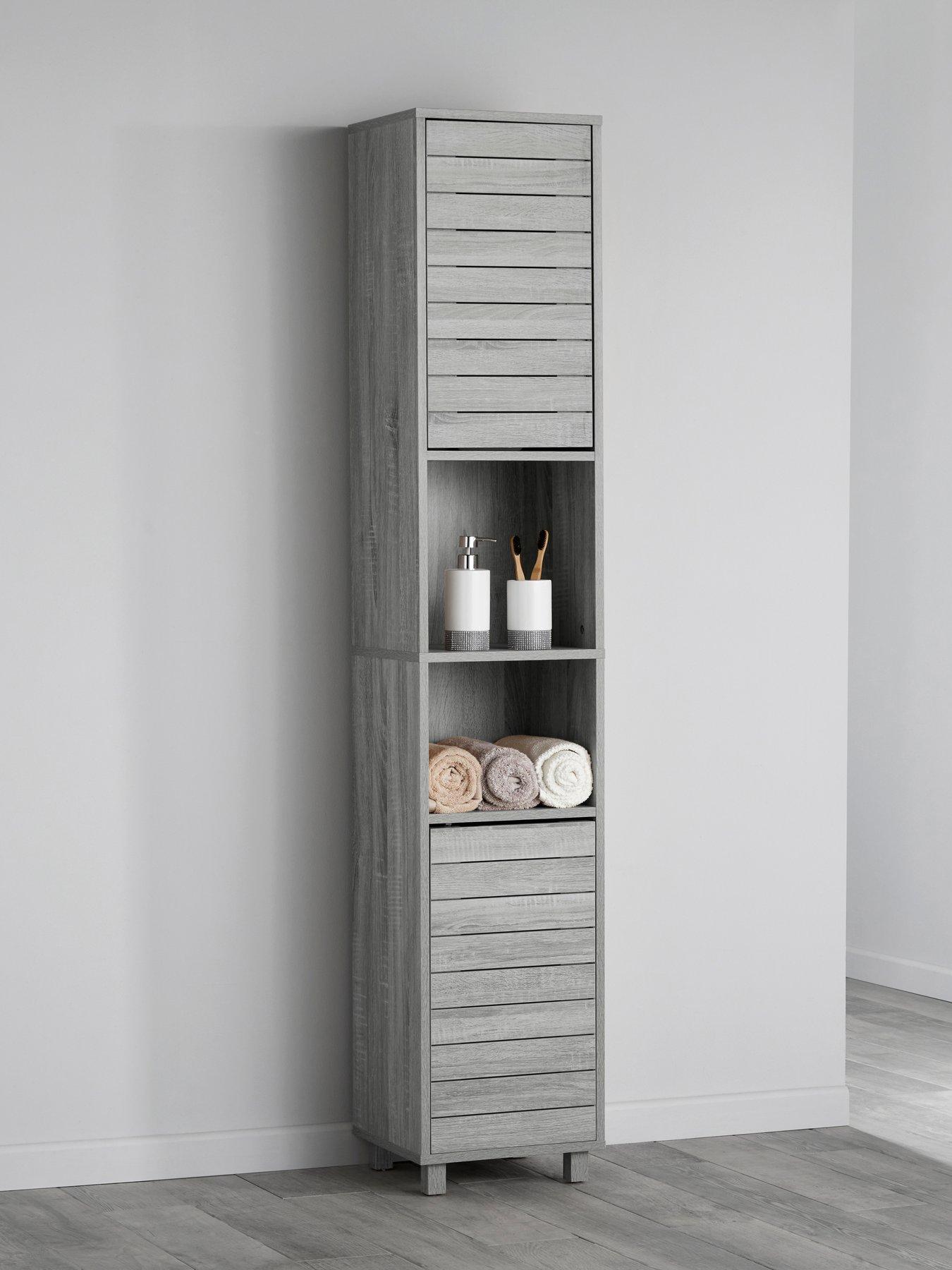 Lloyd Pascal Canyon Grey Bathroom Tallboy Very.co.uk