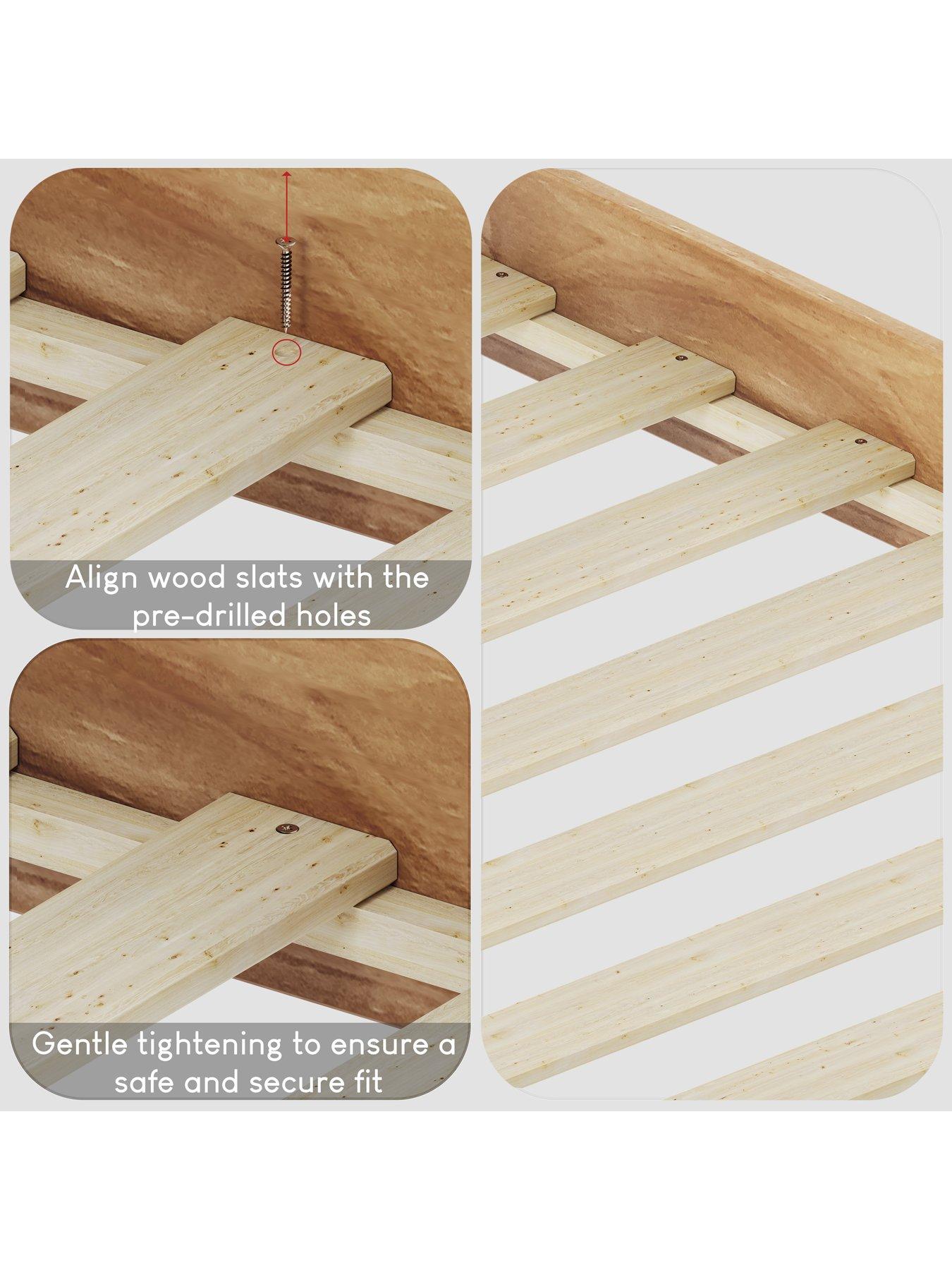 Image 4 of 5 of Vida Designs Corona Solid Pine Bed Frame - Low Foot End