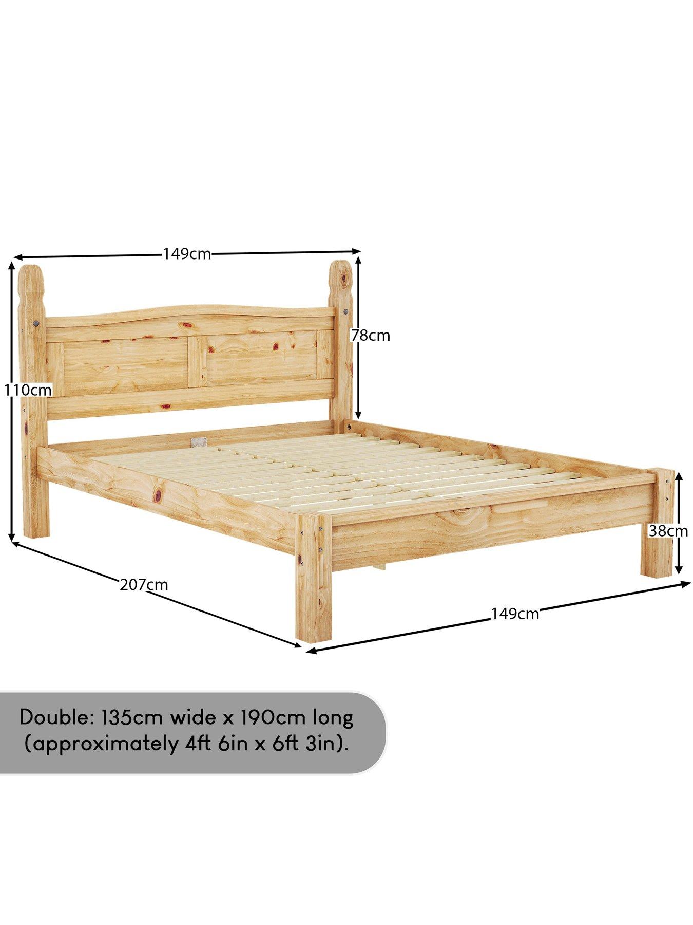 Image 5 of 5 of Vida Designs Corona Solid Pine Bed Frame - Low Foot End