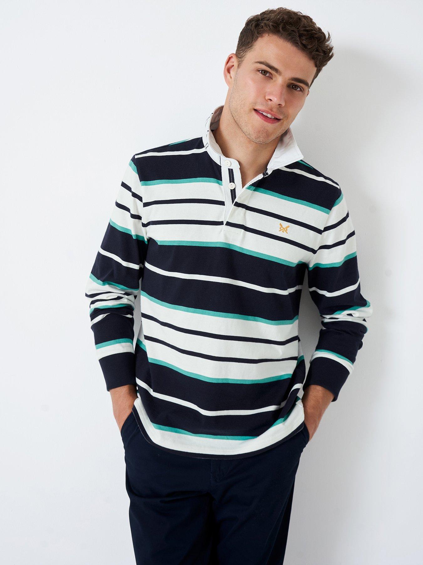 Crew Clothing Sea Rugby Shirt Navy very.co.uk
