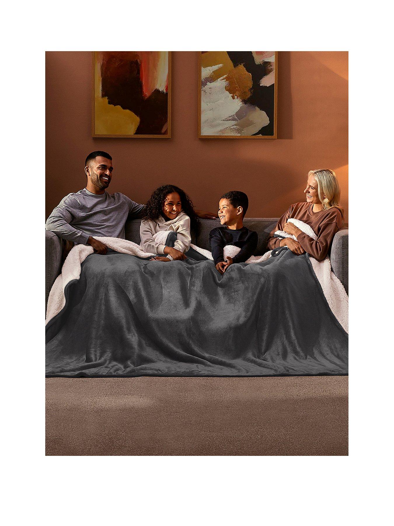 Image 1 of 6 of Silentnight Snugsie Supersized Blanket - Grey