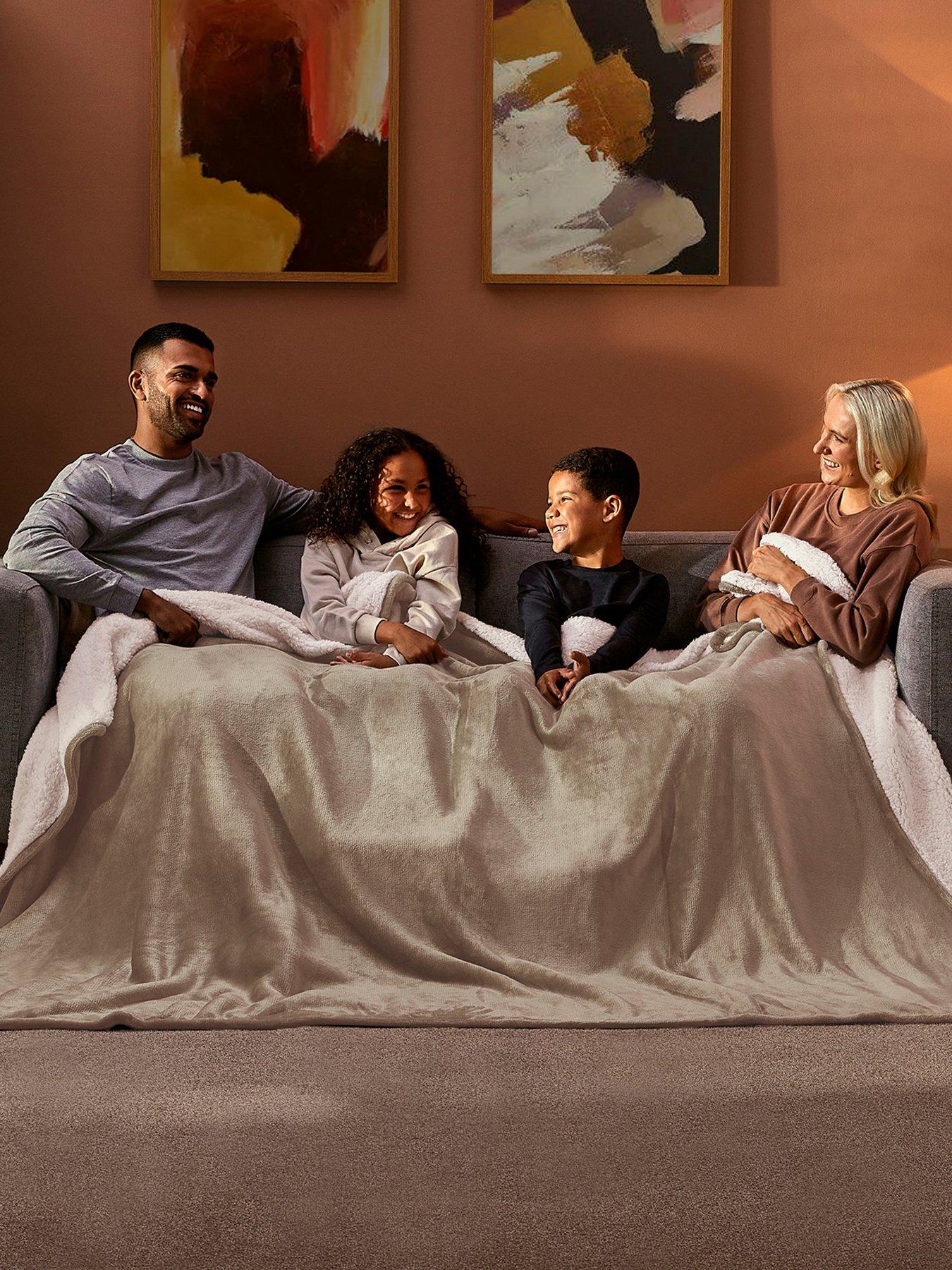 Silentnight Snugsie Supersized Blanket - Stone