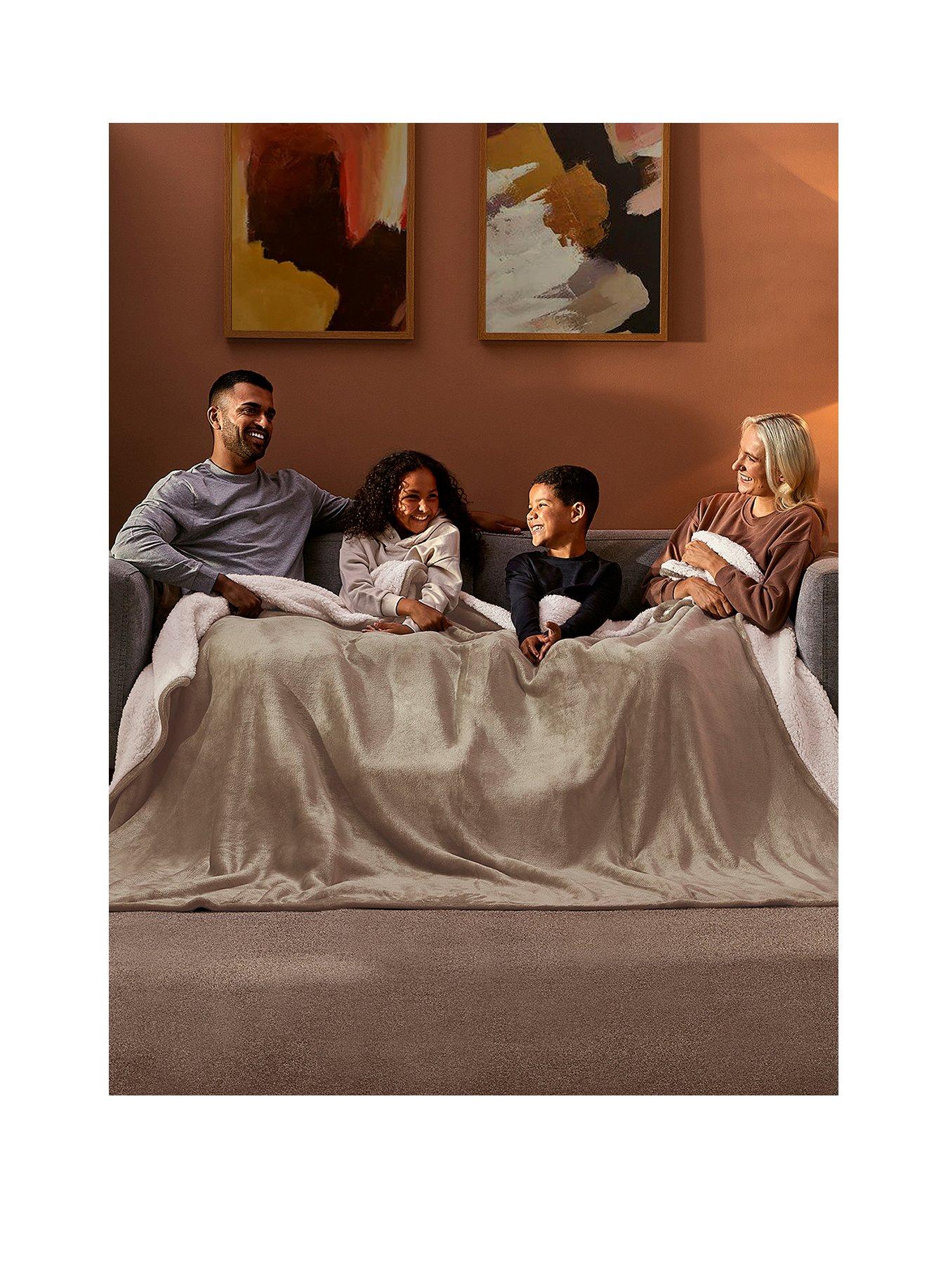 Snug Rug Cosy Coperta Pile con Le Maniche Coperta Indossabile, Plaid coperta in pile fleece con Le Maniche taglia adulto Grigio