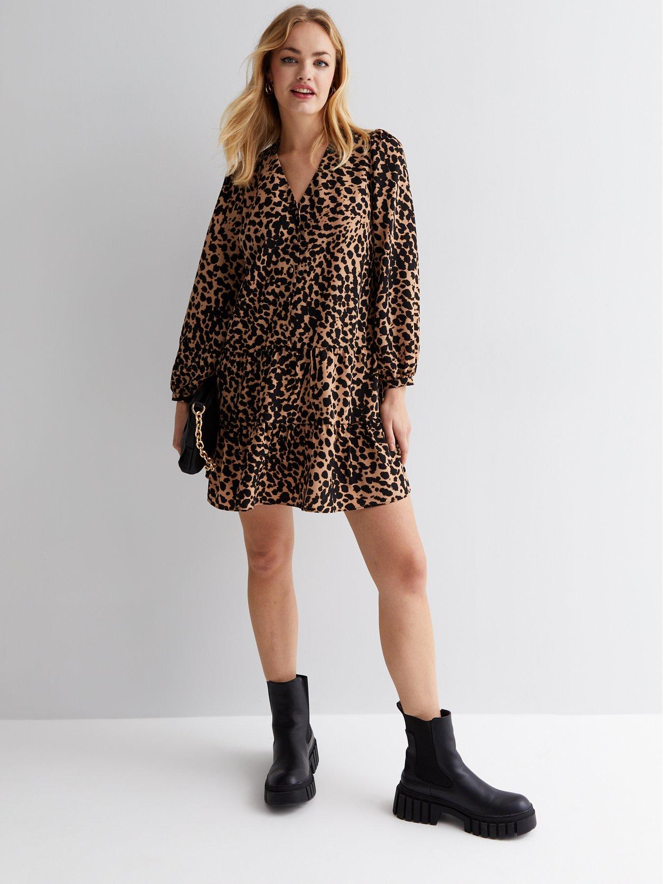 Leopard print 2025 dress very