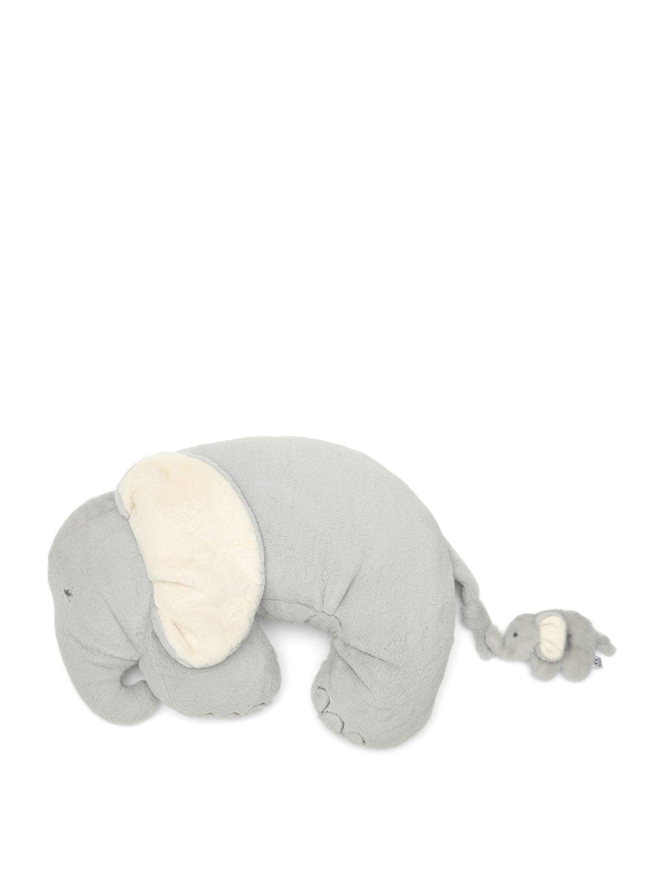 Image 2 of 6 of Mamas & Papas Tummy Time Snugglerug - Elephant &amp; Baby - Grey