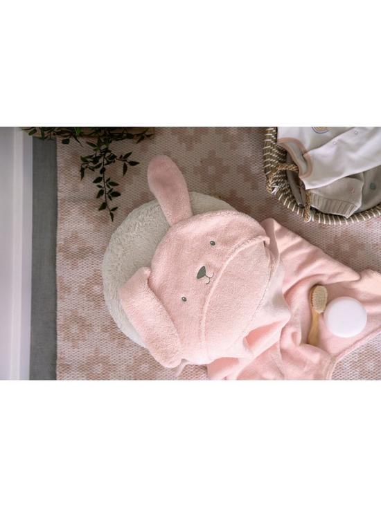 stillFront image of mamas-papas-bunny-hooded-towel-pink