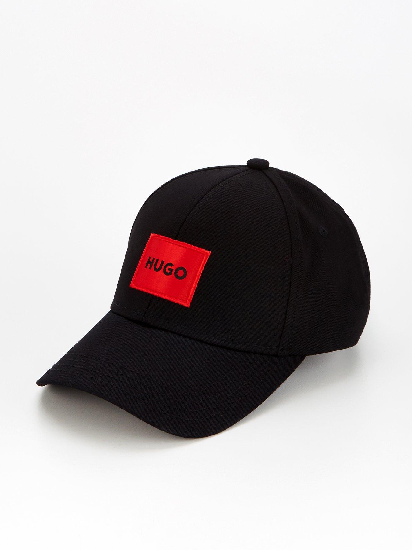 HUGO Men's X Badge Logo Cap - Black