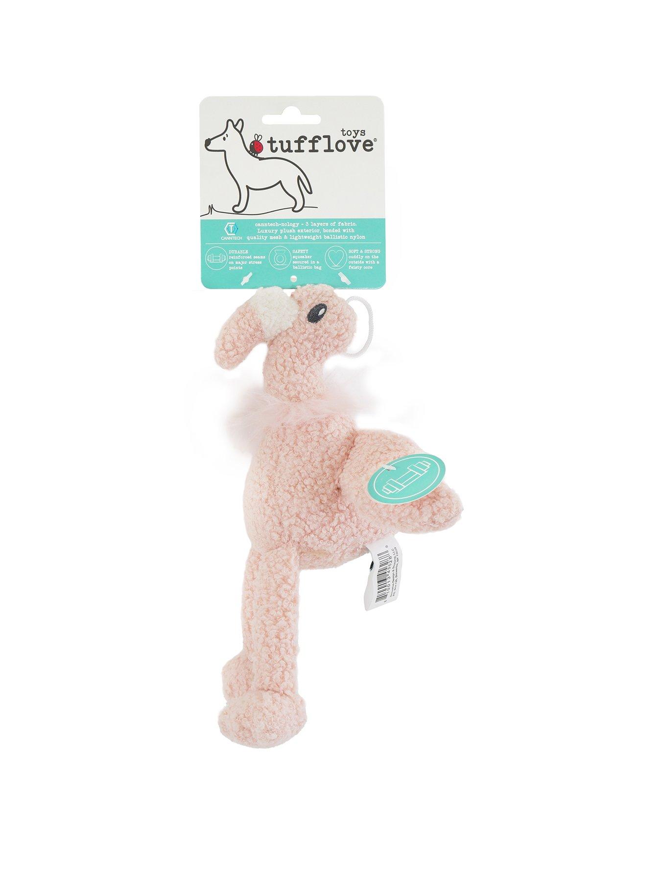 Product photograph of Rosewood Tufflove Flamingo Medium Dog Toy from very.co.uk