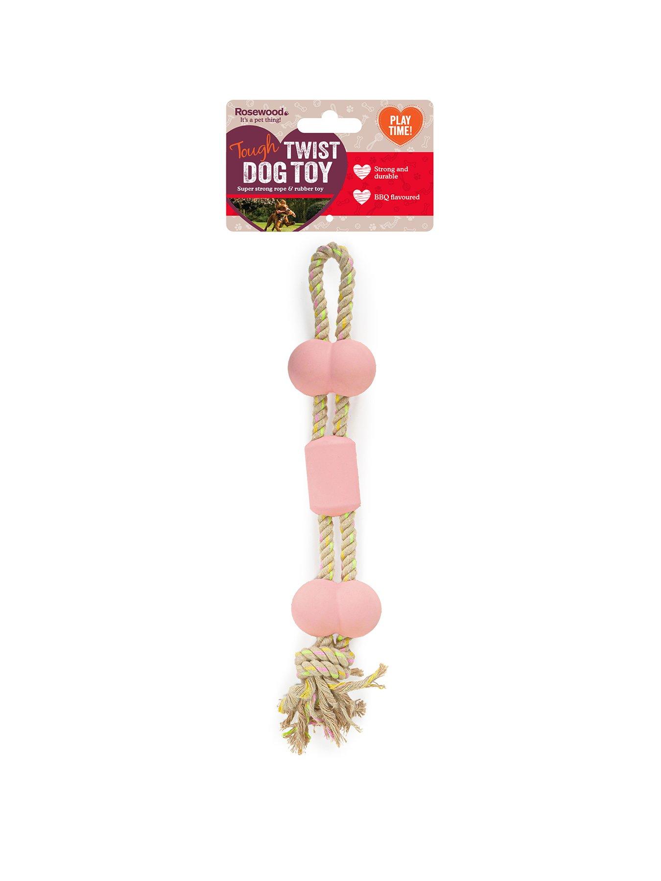 undefined Barbecue Flavoured Tough Twist Rubber and Rope Toy