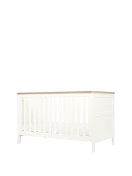 Product photograph of Mamas Papas Wedmore Cotbed - White Natural from very.co.uk