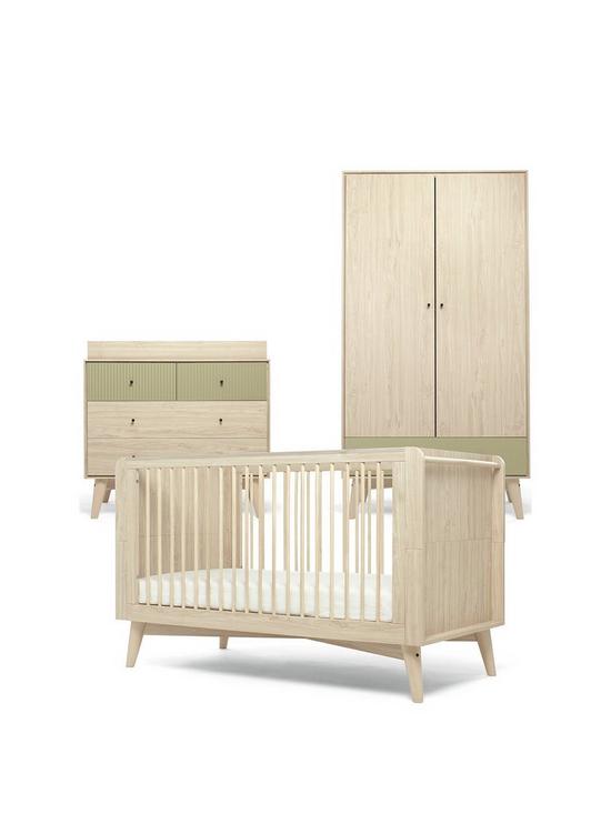 front image of mamas-papas-coxley-3-piece-cotbed-range-naturalolive-green