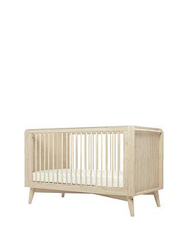 Product photograph of Mamas Papas Coxley Cotbed - Natural Olive Green from very.co.uk