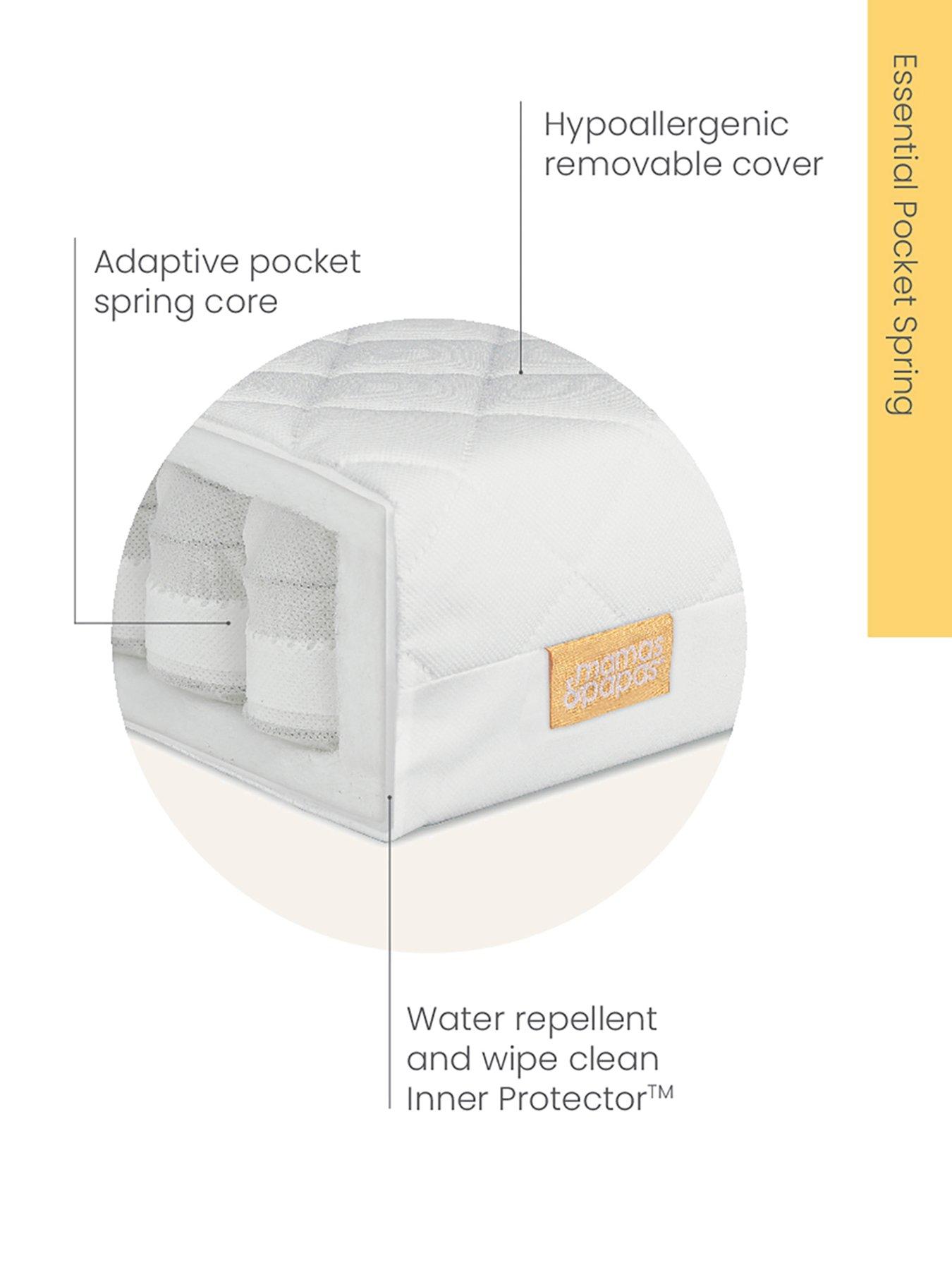 Mamas & Papas Essential Pocket Spring Cot Bed Mattress 140cm x 70cm
