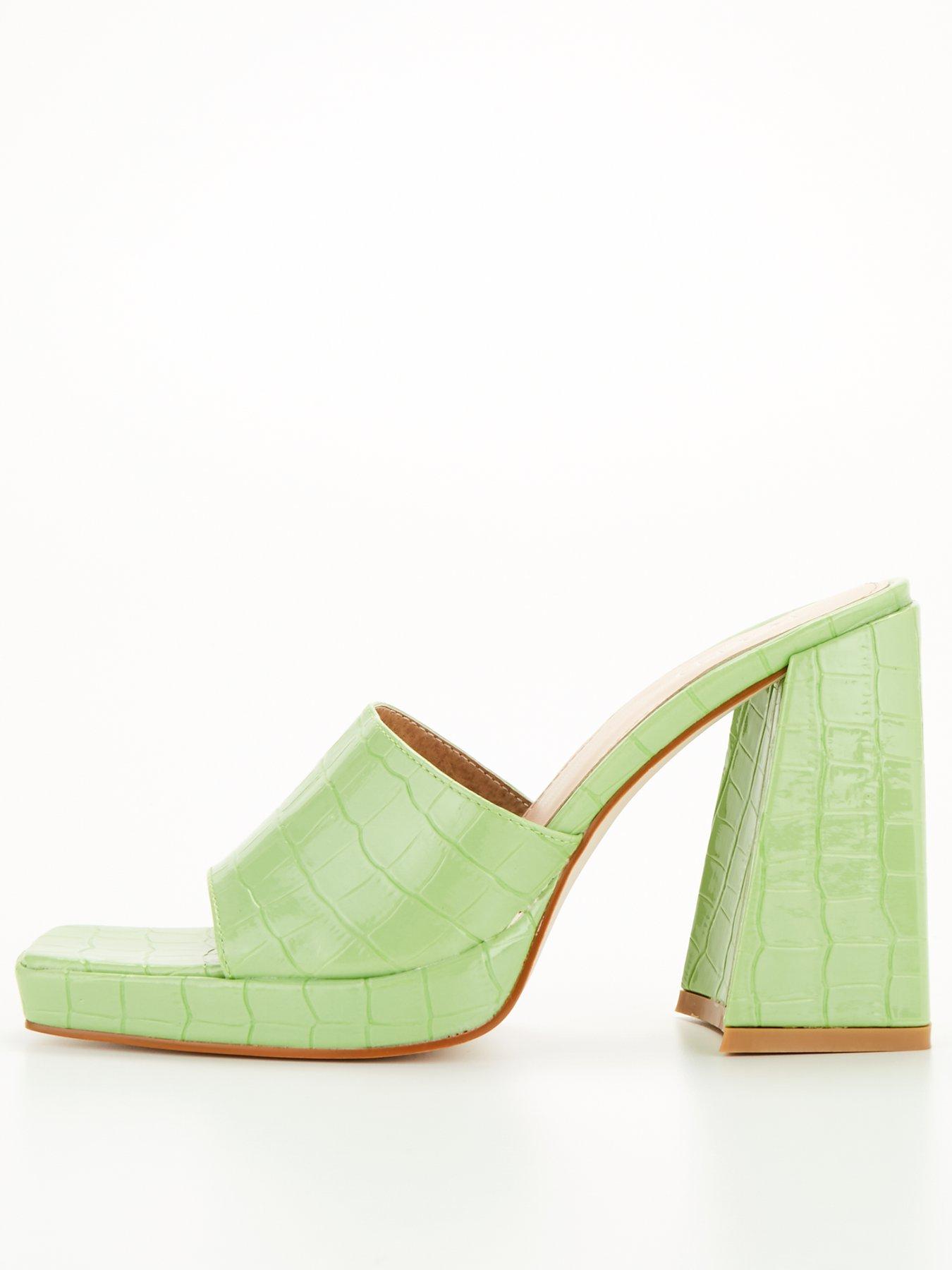 Lime green 2024 heels size 11