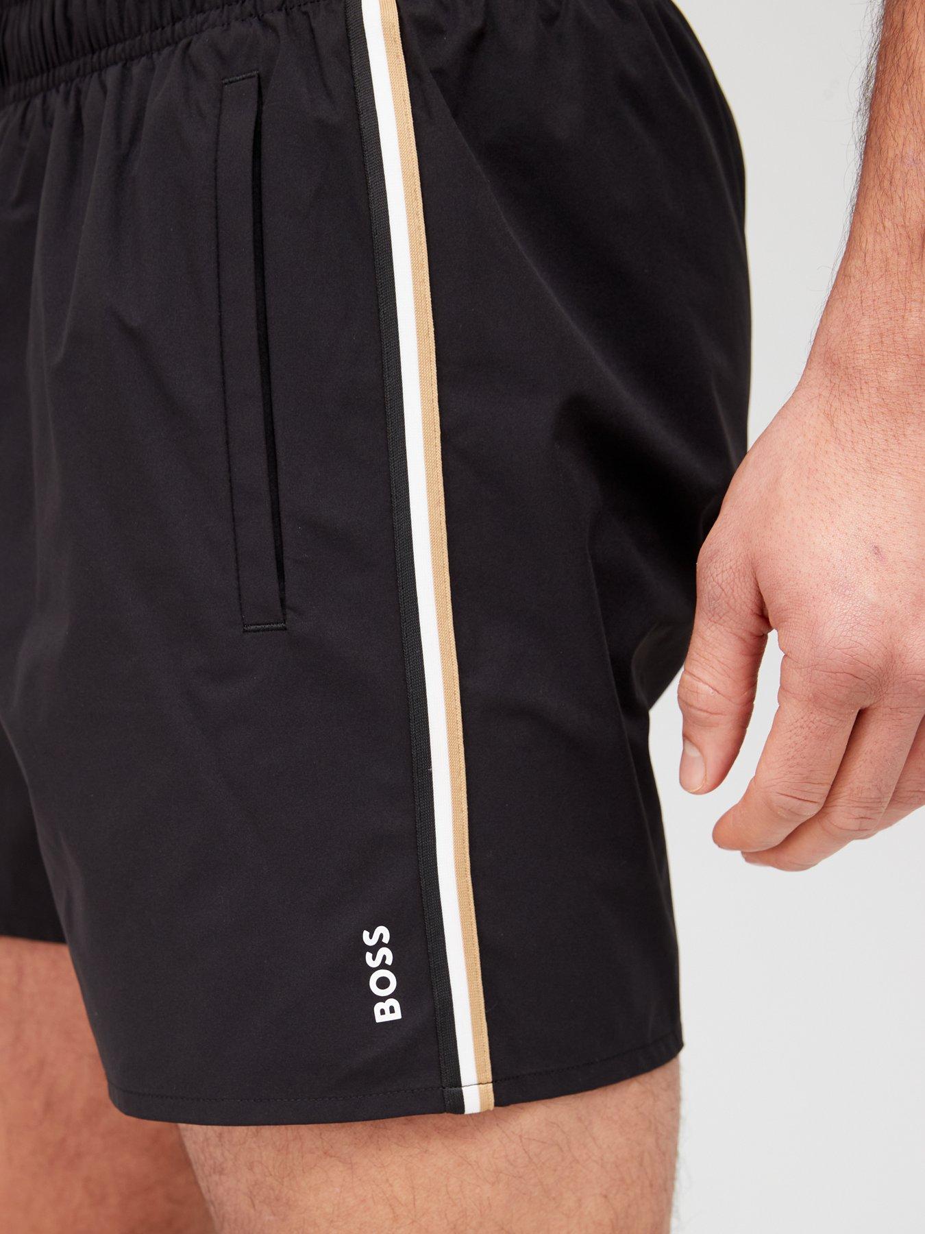 Image 4 of 5 of BOSS Iconic Swim Shorts - Black
