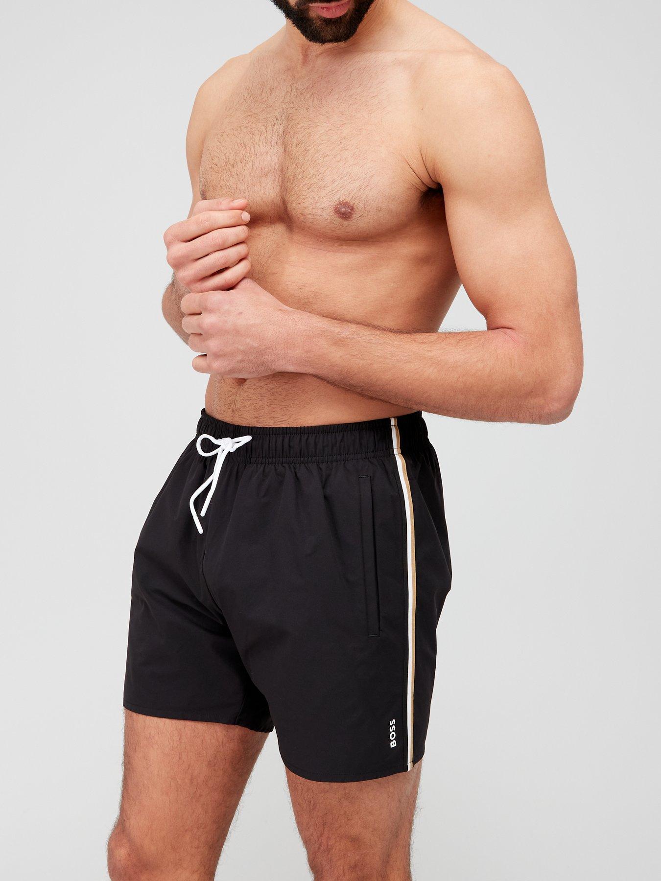Image 5 of 5 of BOSS Iconic Swim Shorts - Black