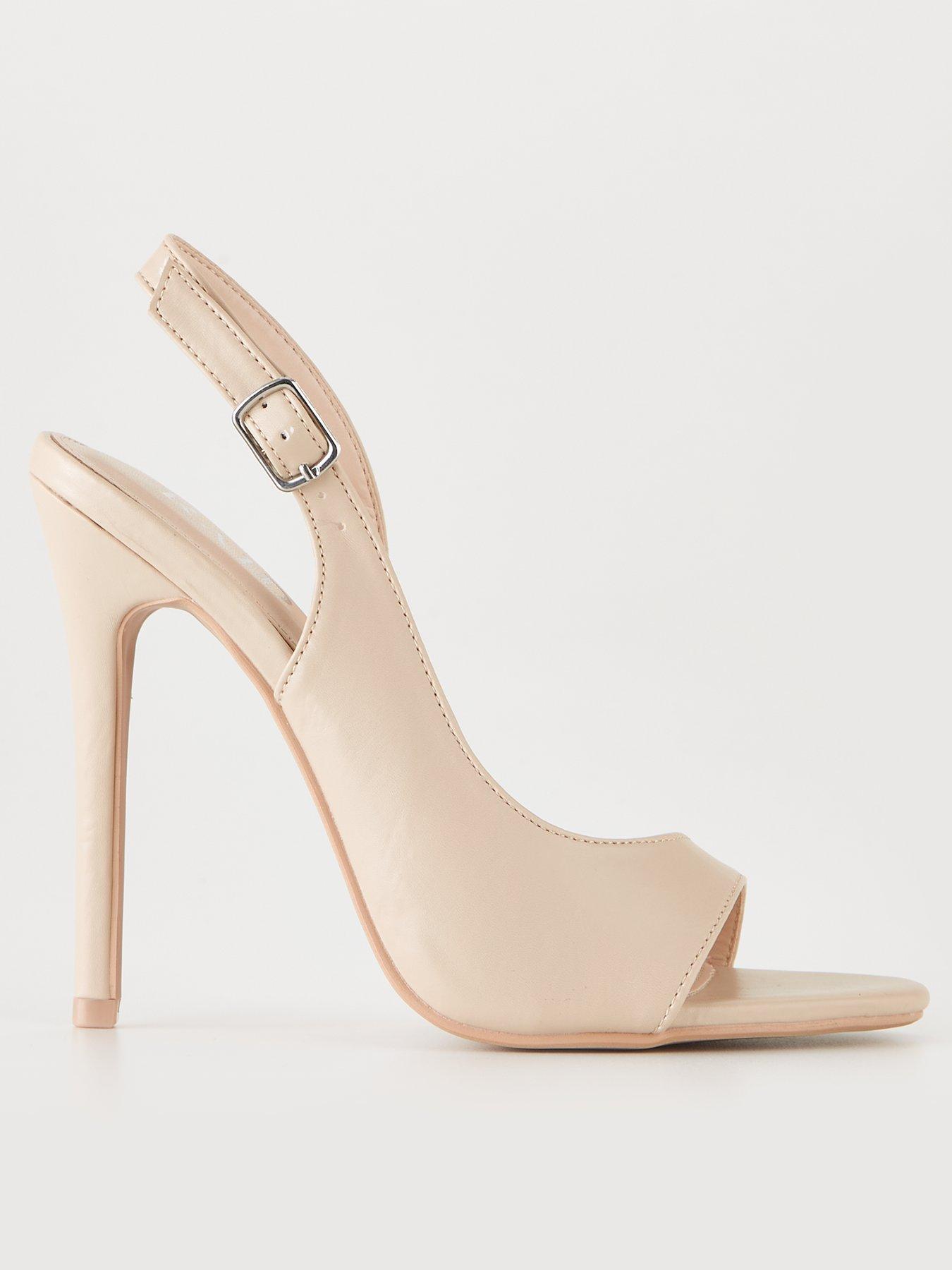 Nude peep toe on sale heels