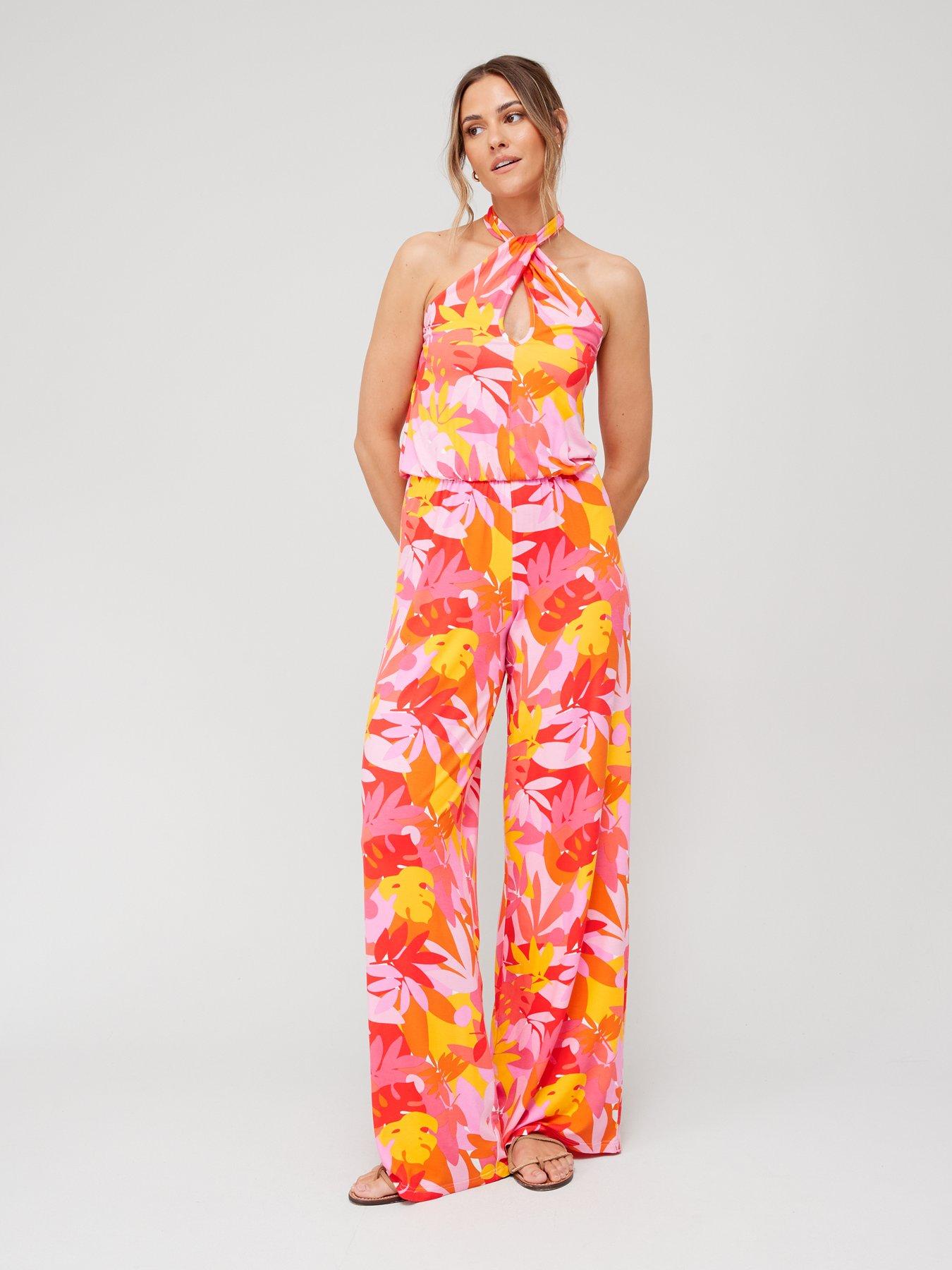 Halter neck jumpsuit clearance uk