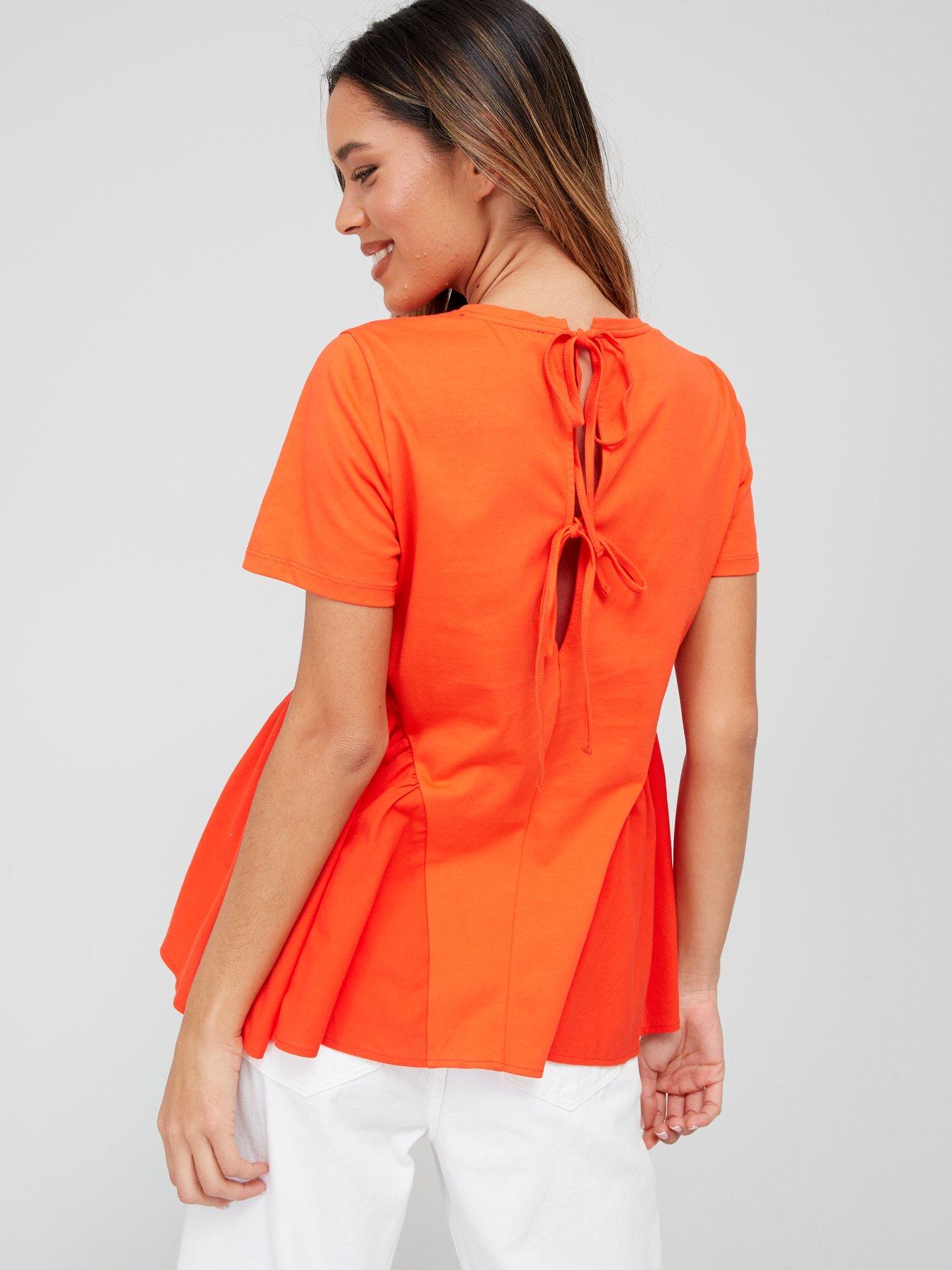 Longline peplum hot sale top