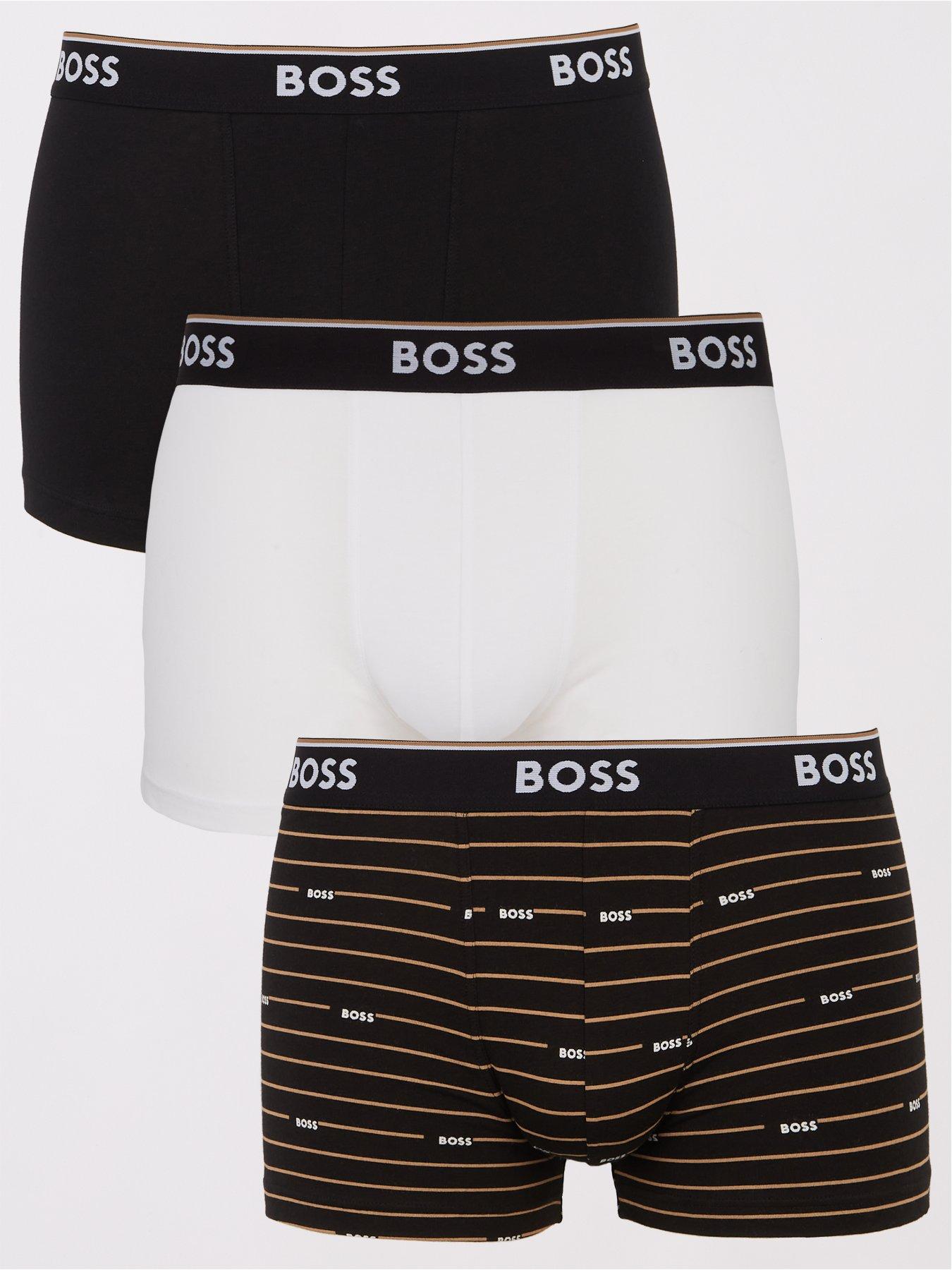 BOSS Bodywear 3 Pack Power Design Trunks - Multi | Very.co.uk