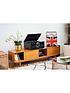  image of victrola-empire-6-in-1-music-centre-bluetooth-record-player-with-built-in-stereo-speakers-cassette-cd-and-radio