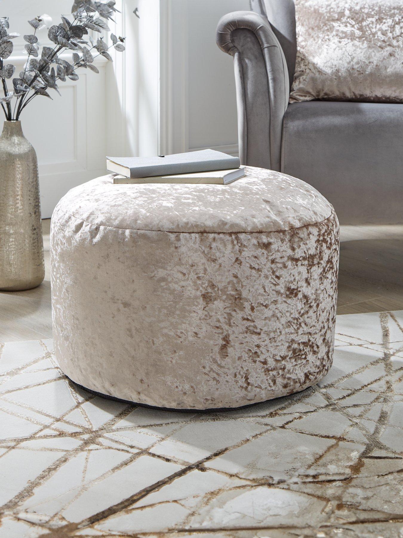 Product photograph of Very Home Ritz Pouffe from very.co.uk