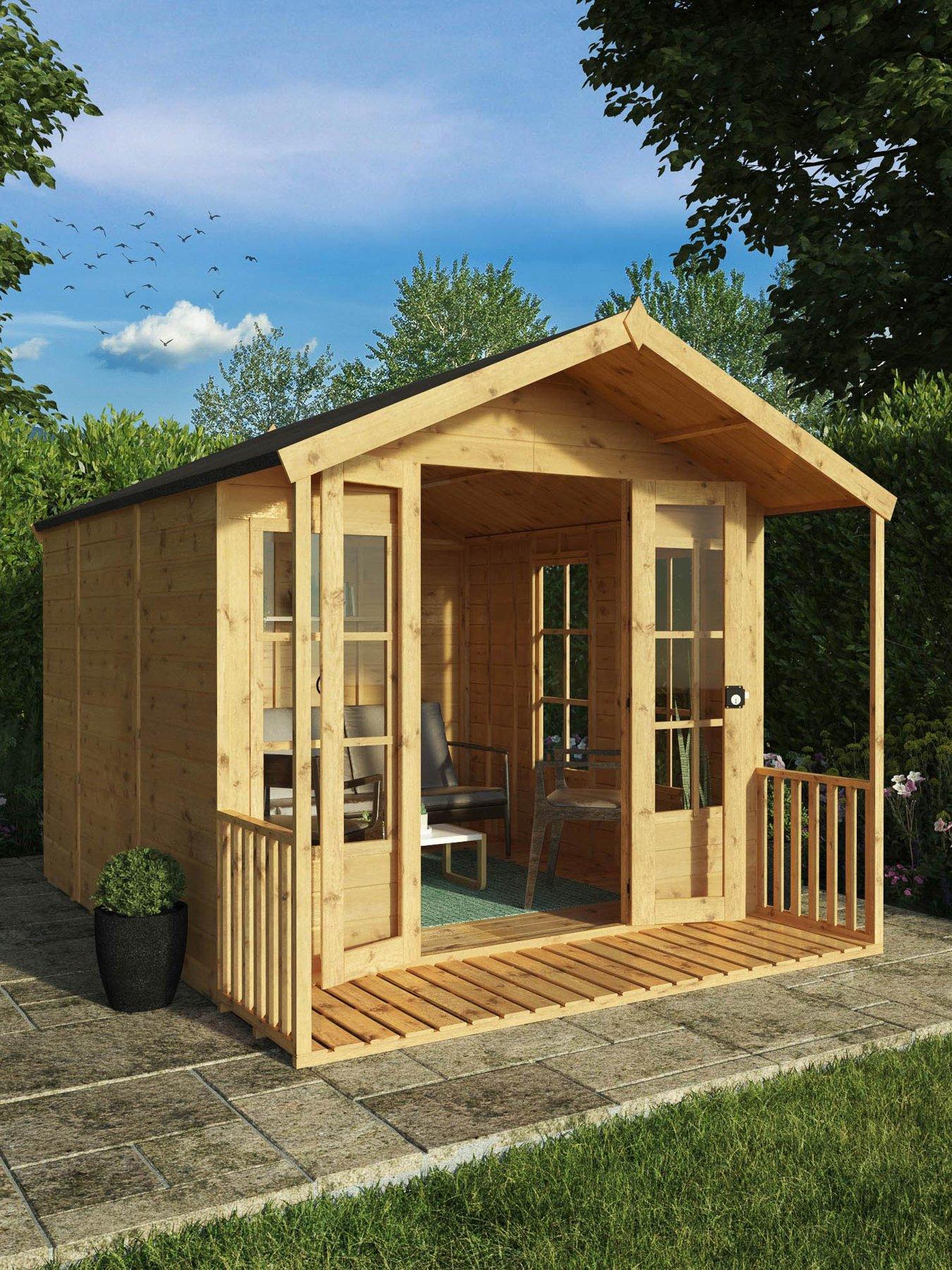 Product photograph of Mercia 10 X 8ft Premium Traditional Summerhouse - Summerhouse With Installation from very.co.uk