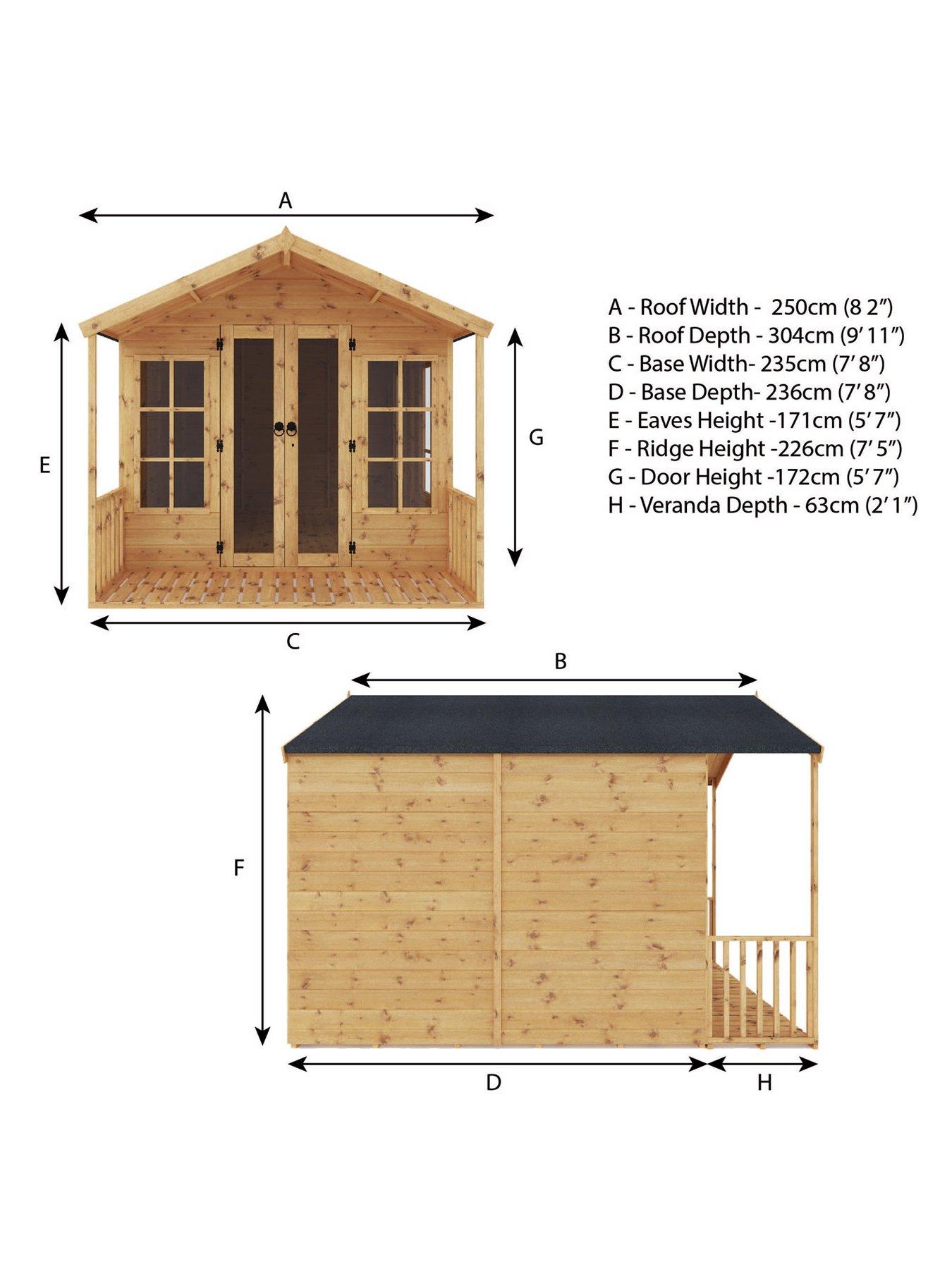 Image 6 of 7 of MERCIA 10 x 8ft&nbsp;Premium Traditional Summerhouse