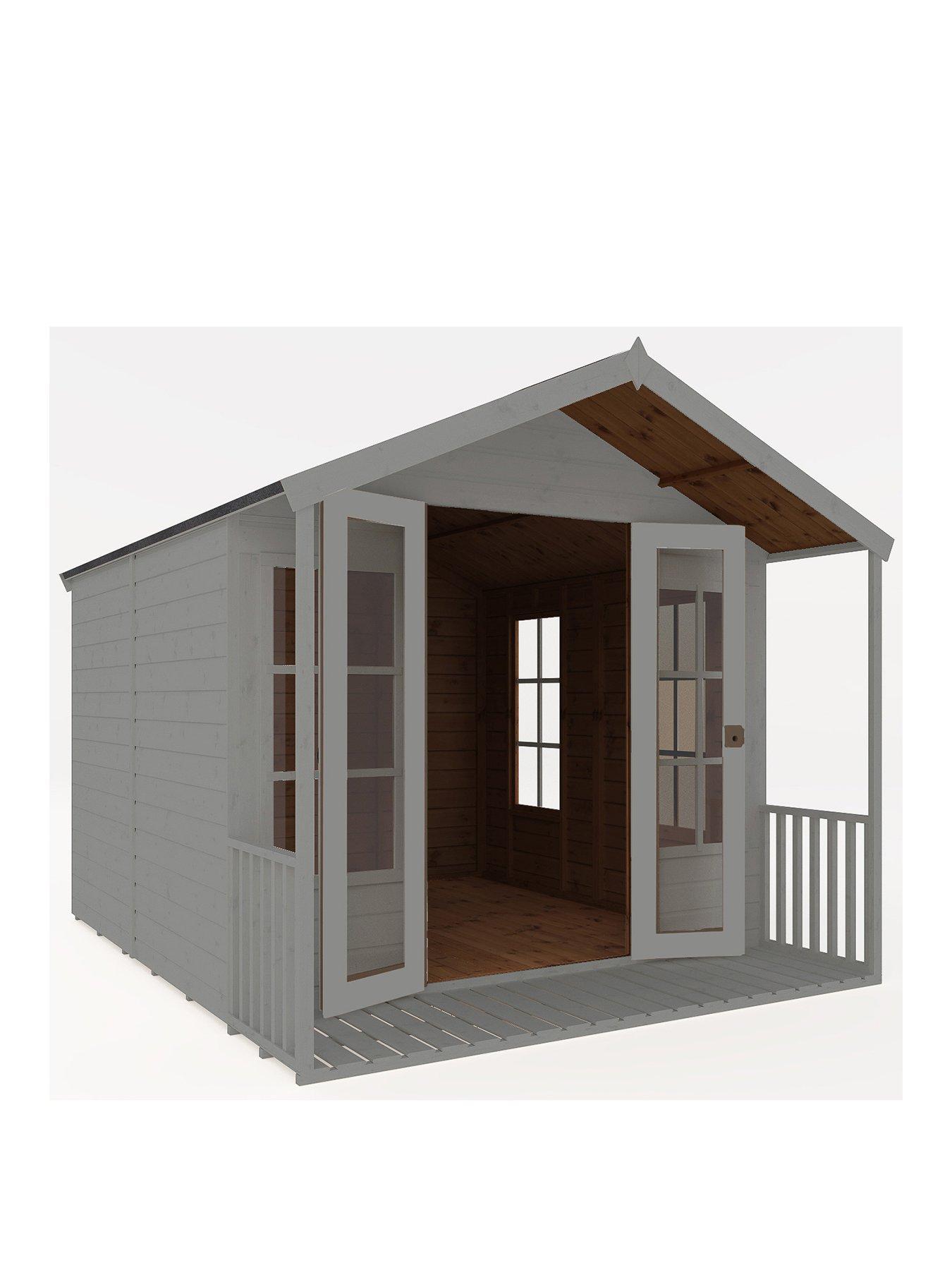 Product photograph of Mercia 10 X 8 Premium Traditional Summerhouse Pre-painted With Installation from very.co.uk