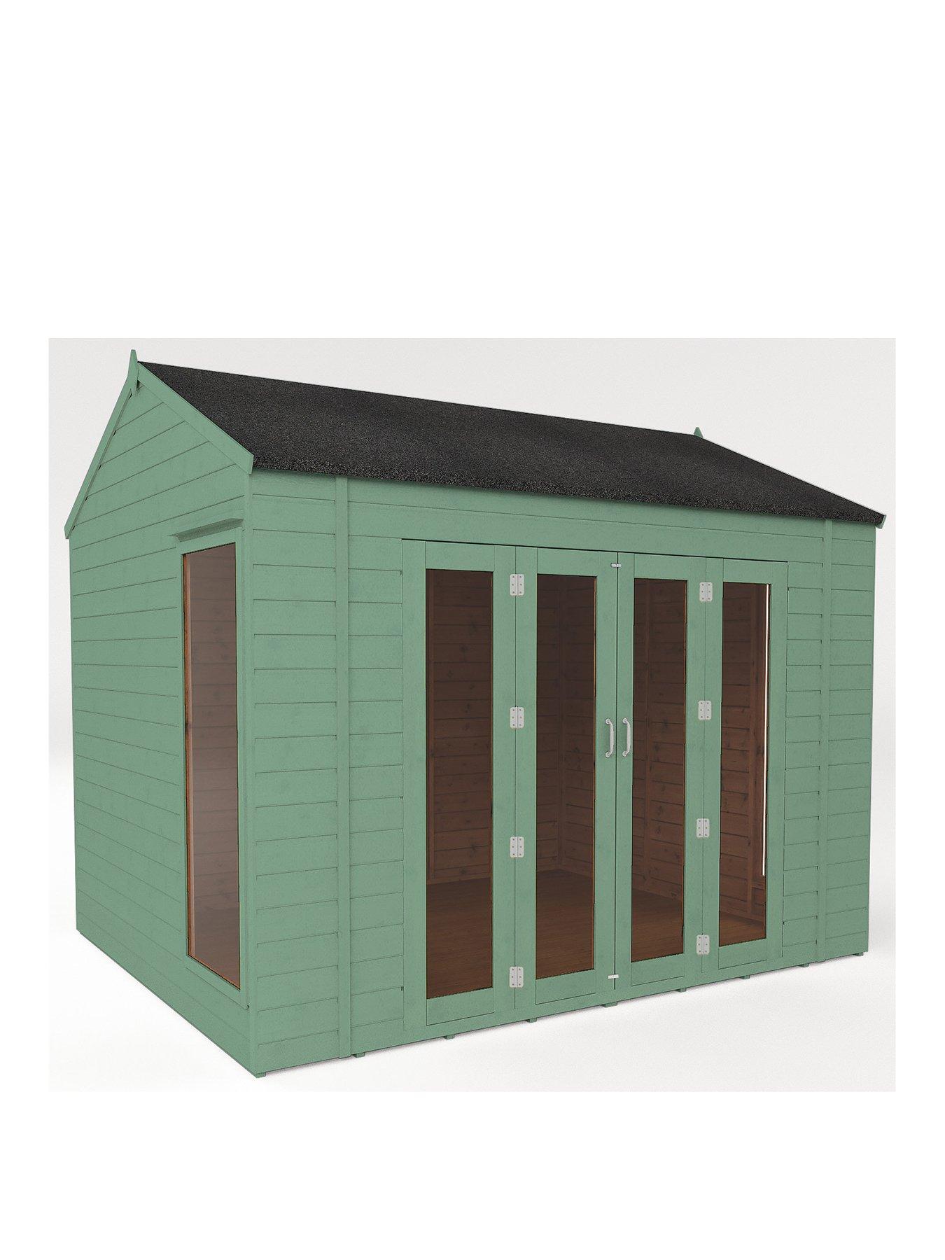 Product photograph of Mercia 10 X 8ft Vermont Summerhouse Pre-painted With Installation from very.co.uk