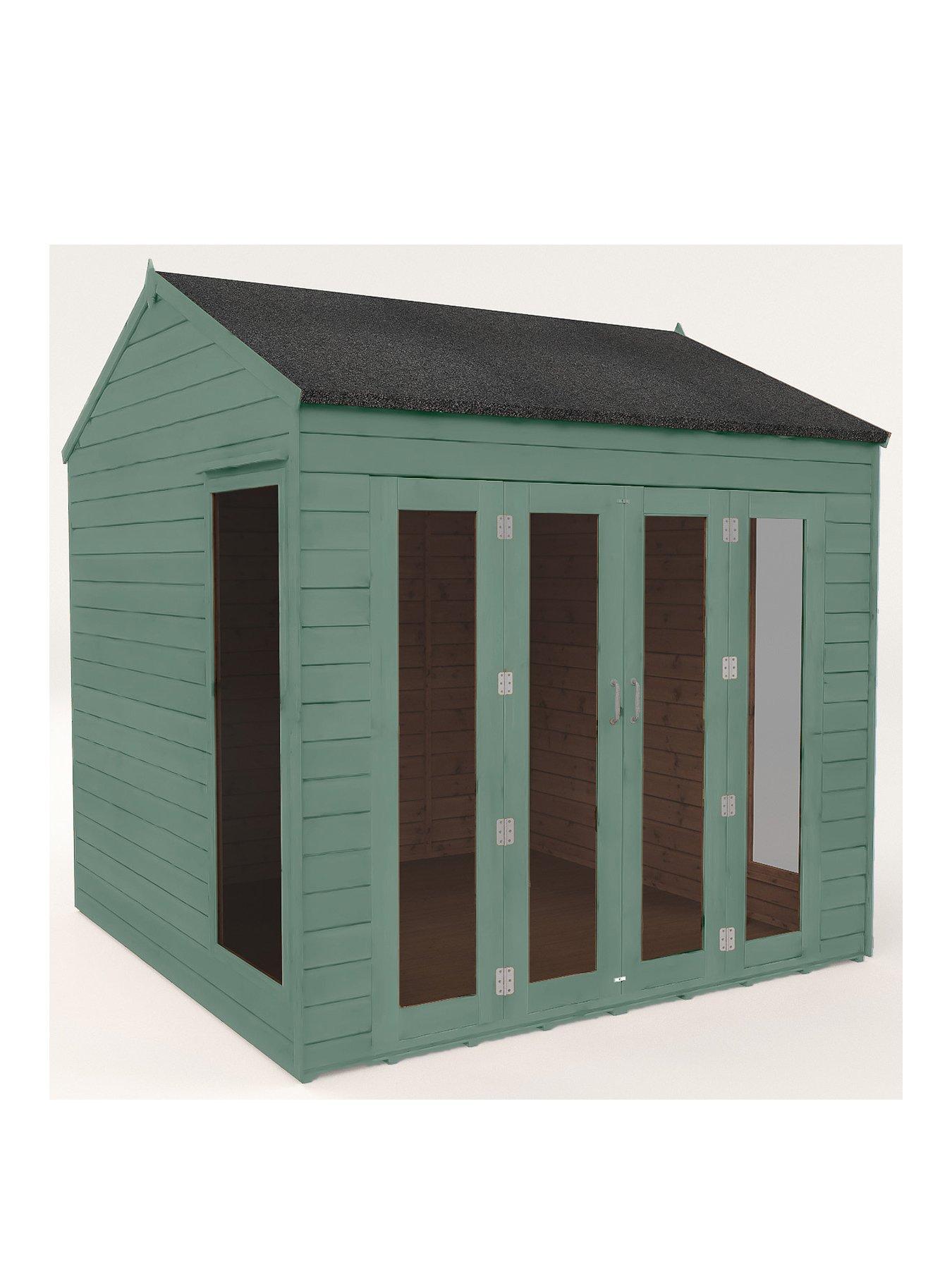 Product photograph of Mercia 8 X 8ft Vermont Summerhouse Pre-painted With Installation from very.co.uk