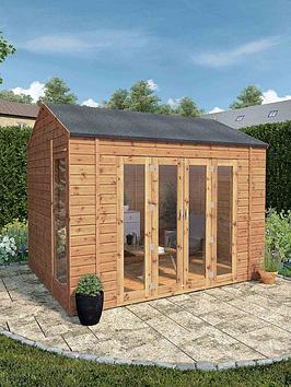 Product photograph of Mercia 10 X 8ft Vermont Summerhouse With Installation - Fsc Reg Certified - Summerhouse With Installation from very.co.uk
