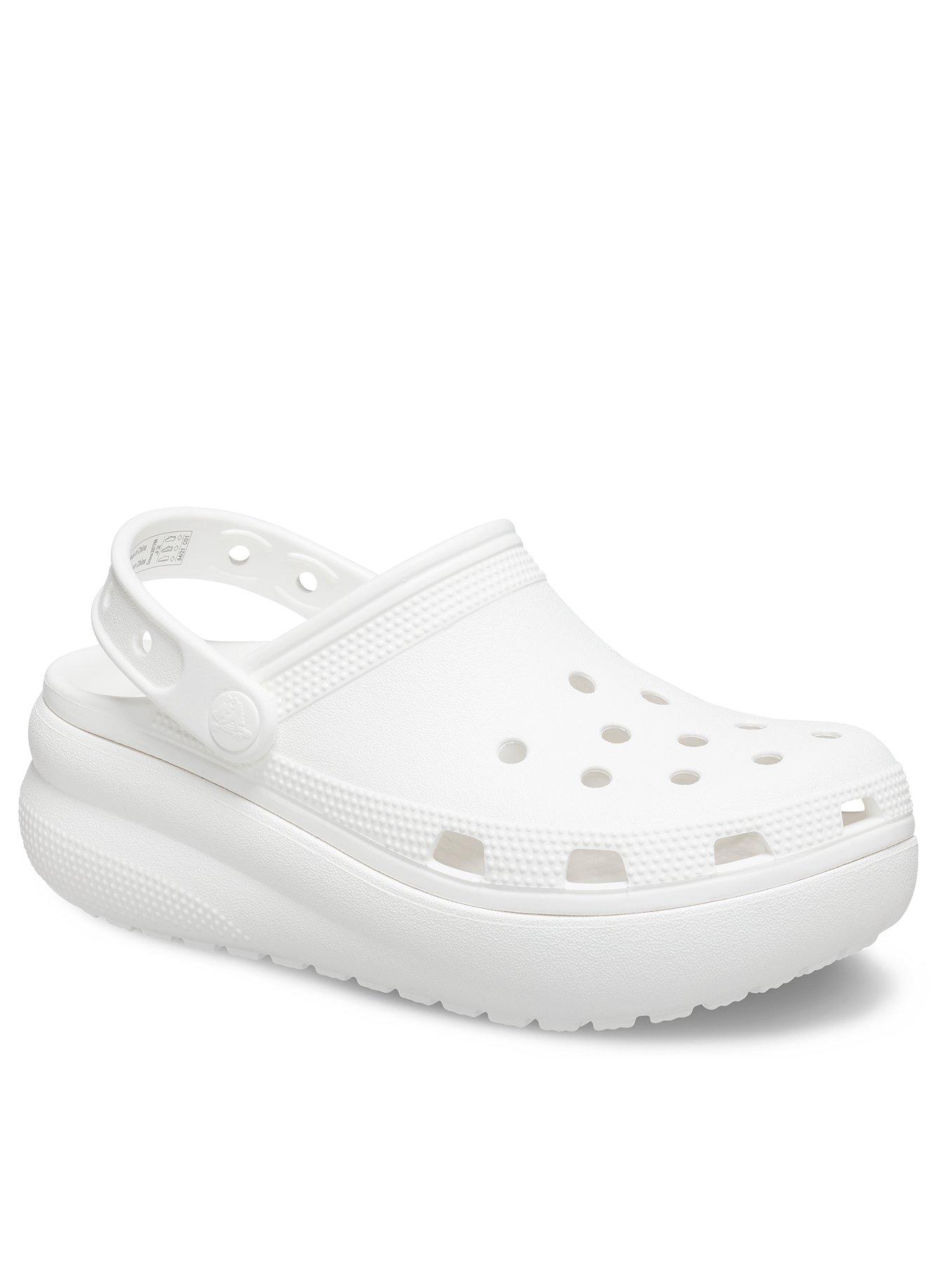 Crocs Classic Cutie Clog, White, Size 13 Younger
