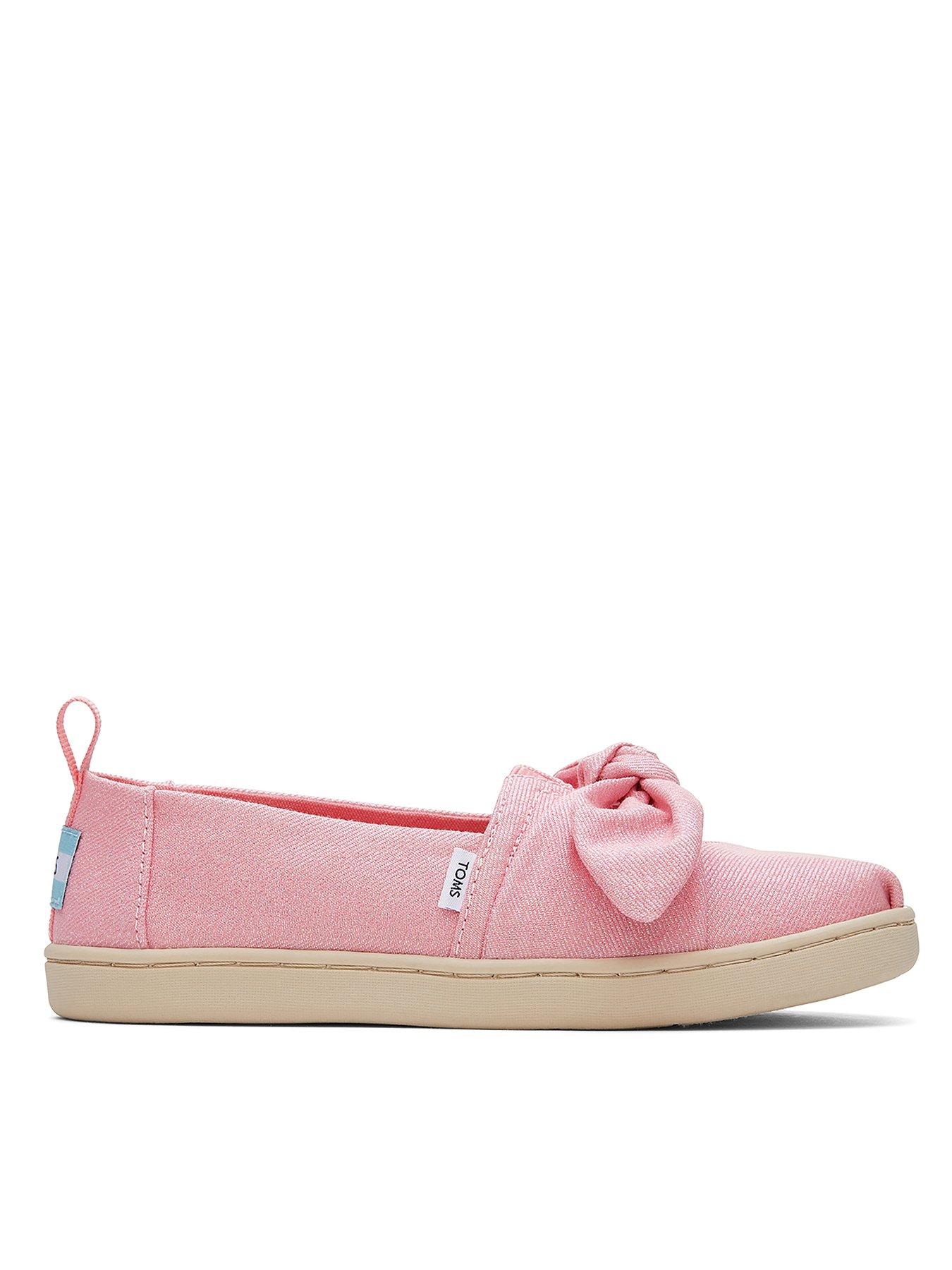 Toms bow sale shoes