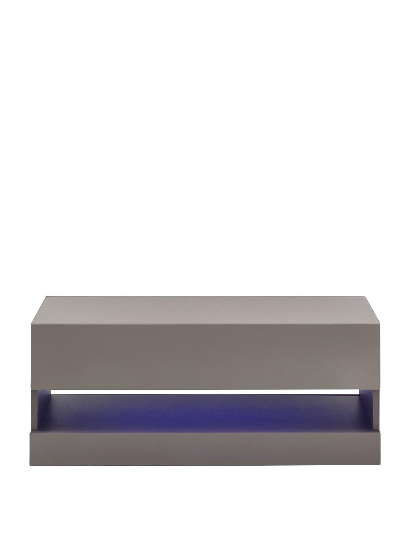 Image 2 of 6 of GFW Galicia Compact&nbsp;Coffee Table with LED Light - Grey