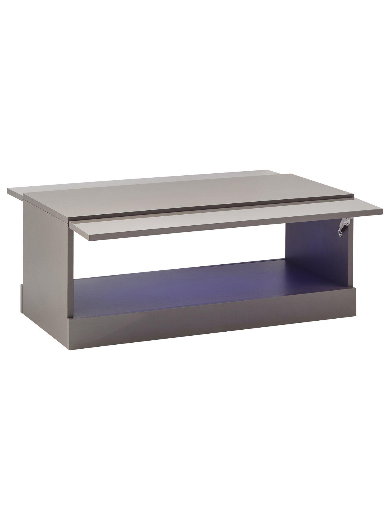 Image 4 of 6 of GFW Galicia Compact&nbsp;Coffee Table with LED Light - Grey