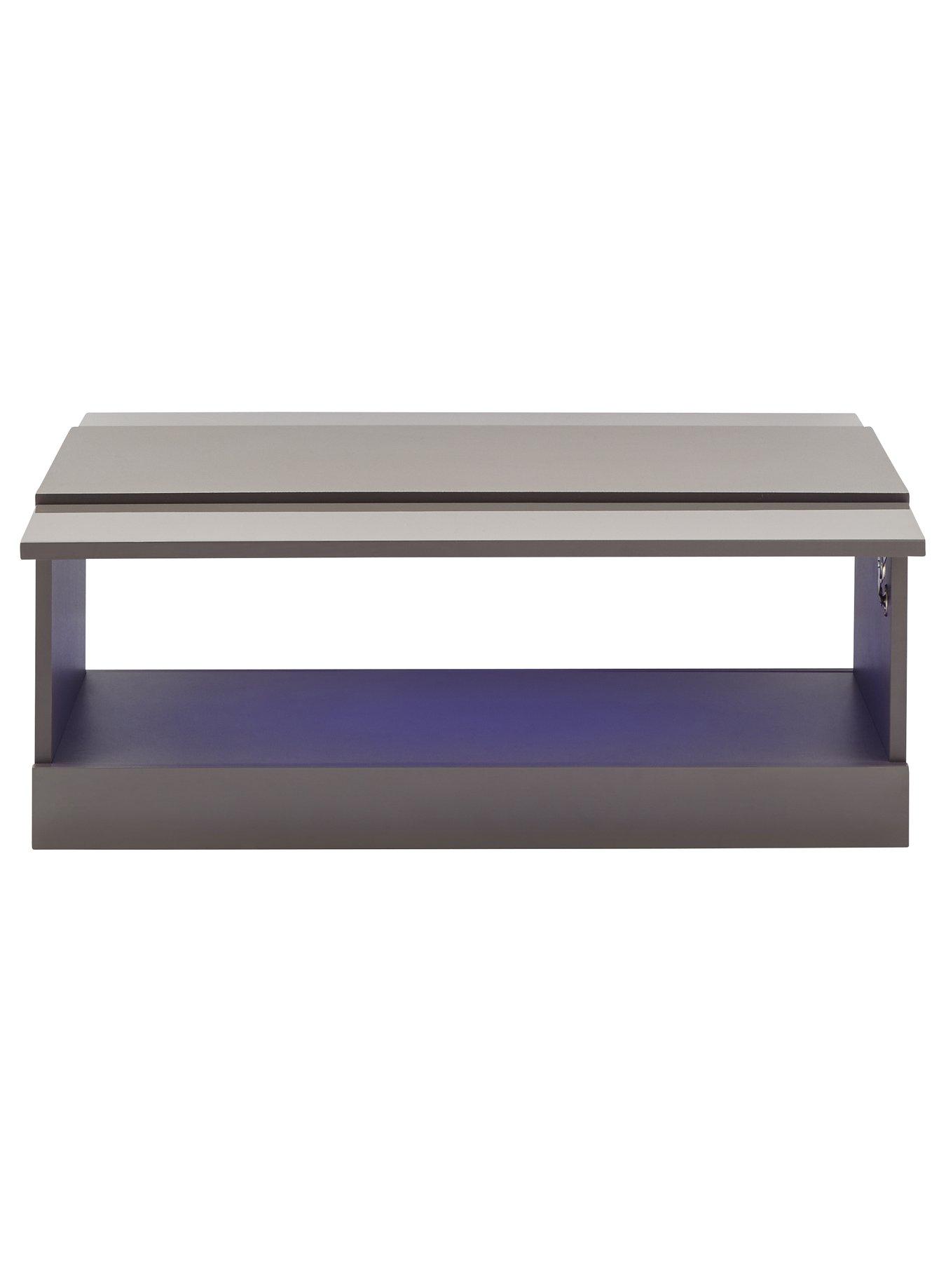 Image 5 of 6 of GFW Galicia Compact&nbsp;Coffee Table with LED Light - Grey